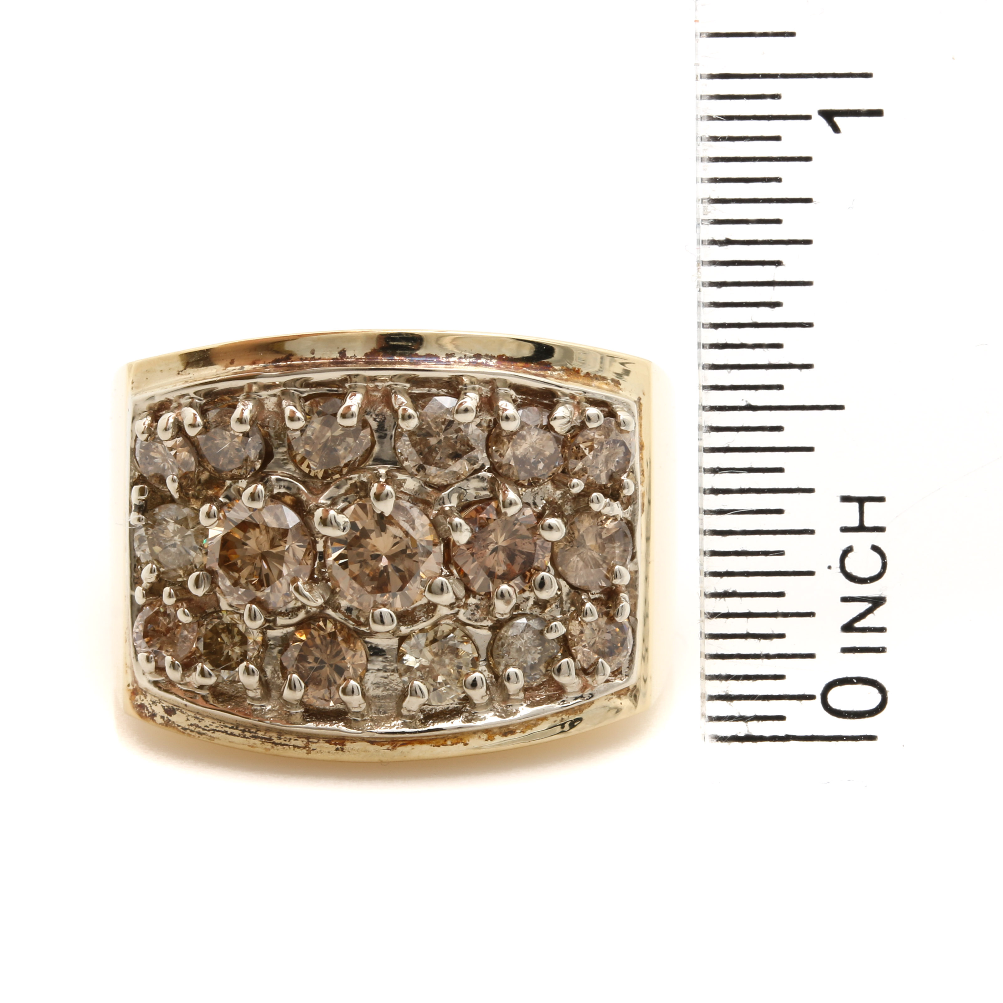 14K Yellow Gold 2.98 CTW Diamond Ring