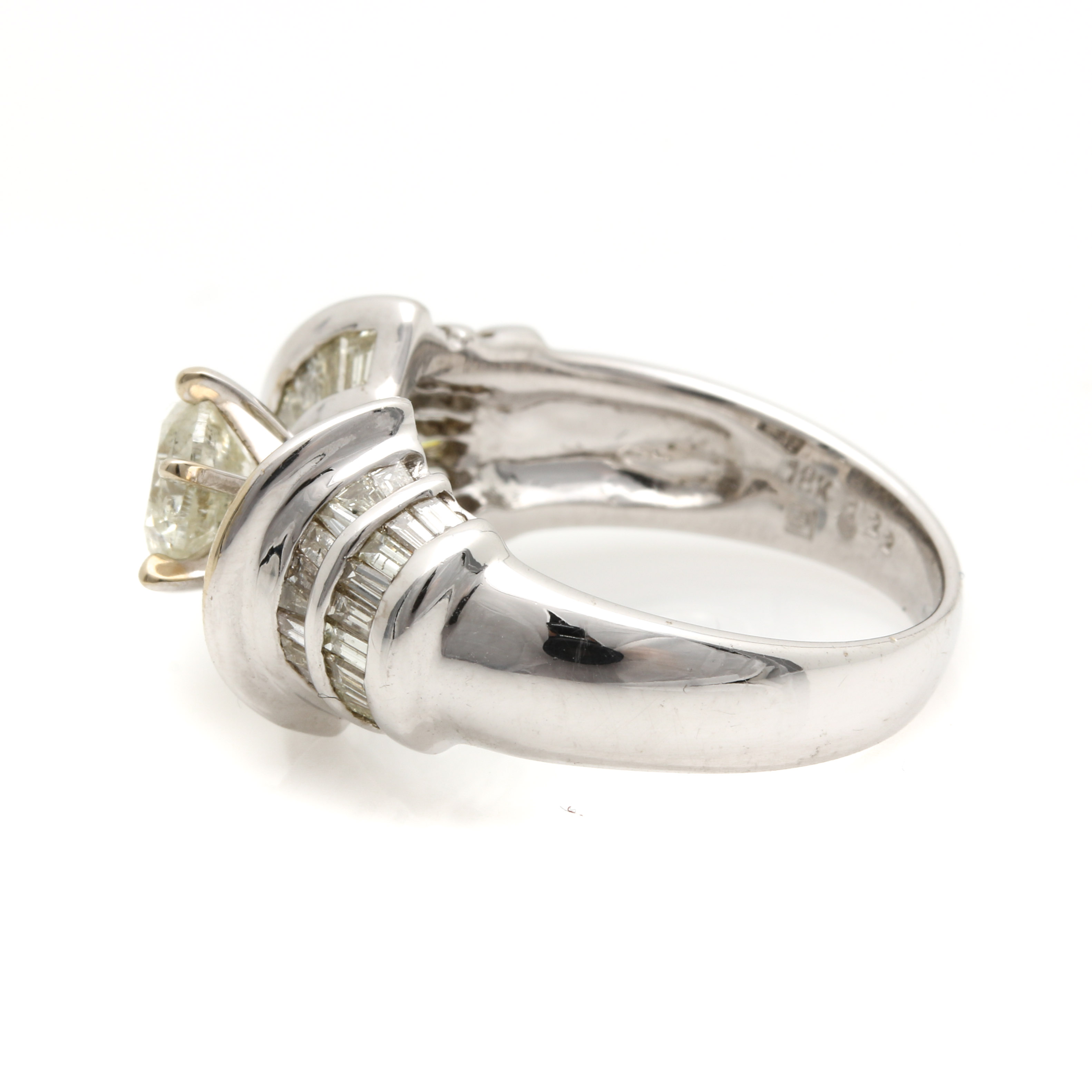 18K White Gold 2.55 CTW Diamond Ring