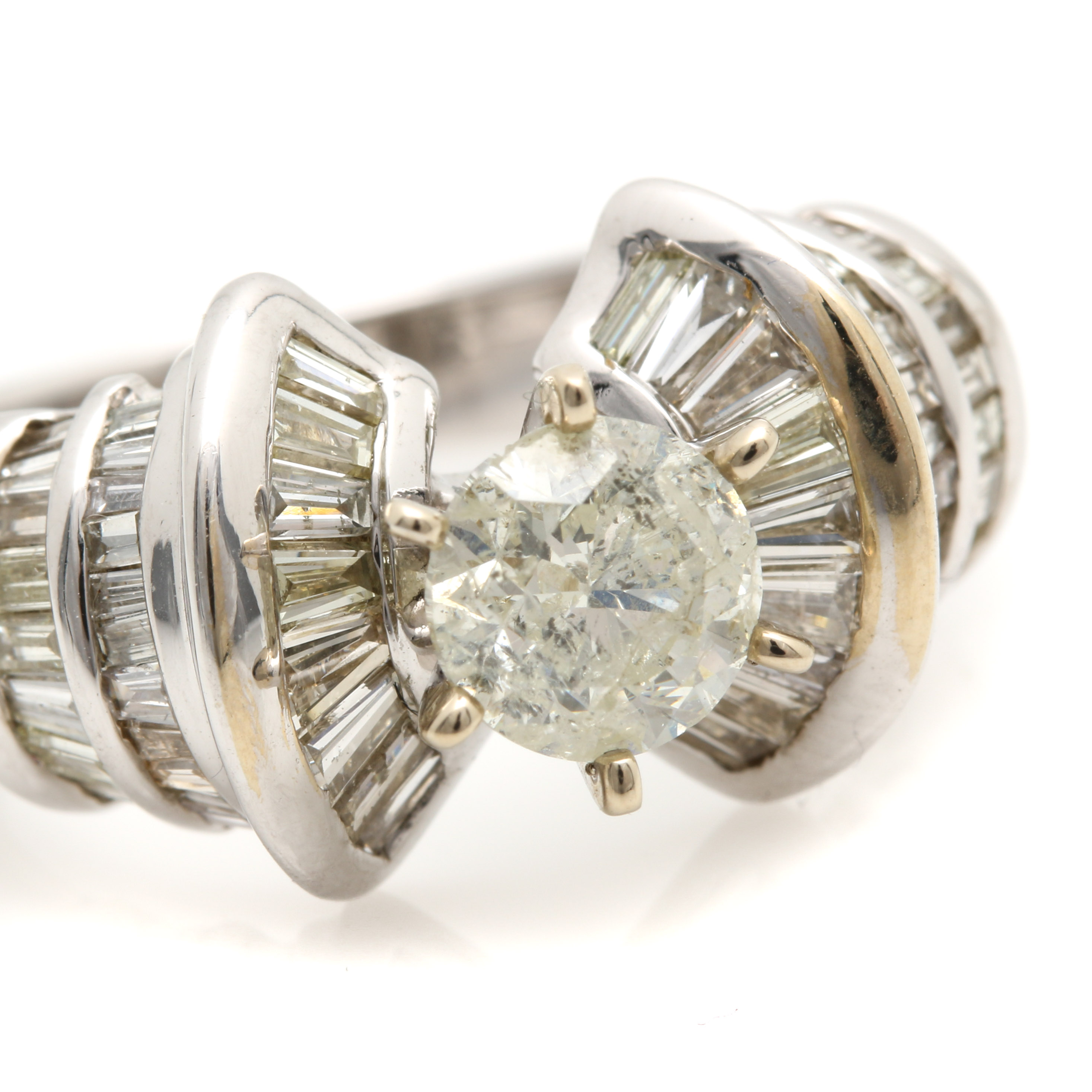 18K White Gold 2.55 CTW Diamond Ring