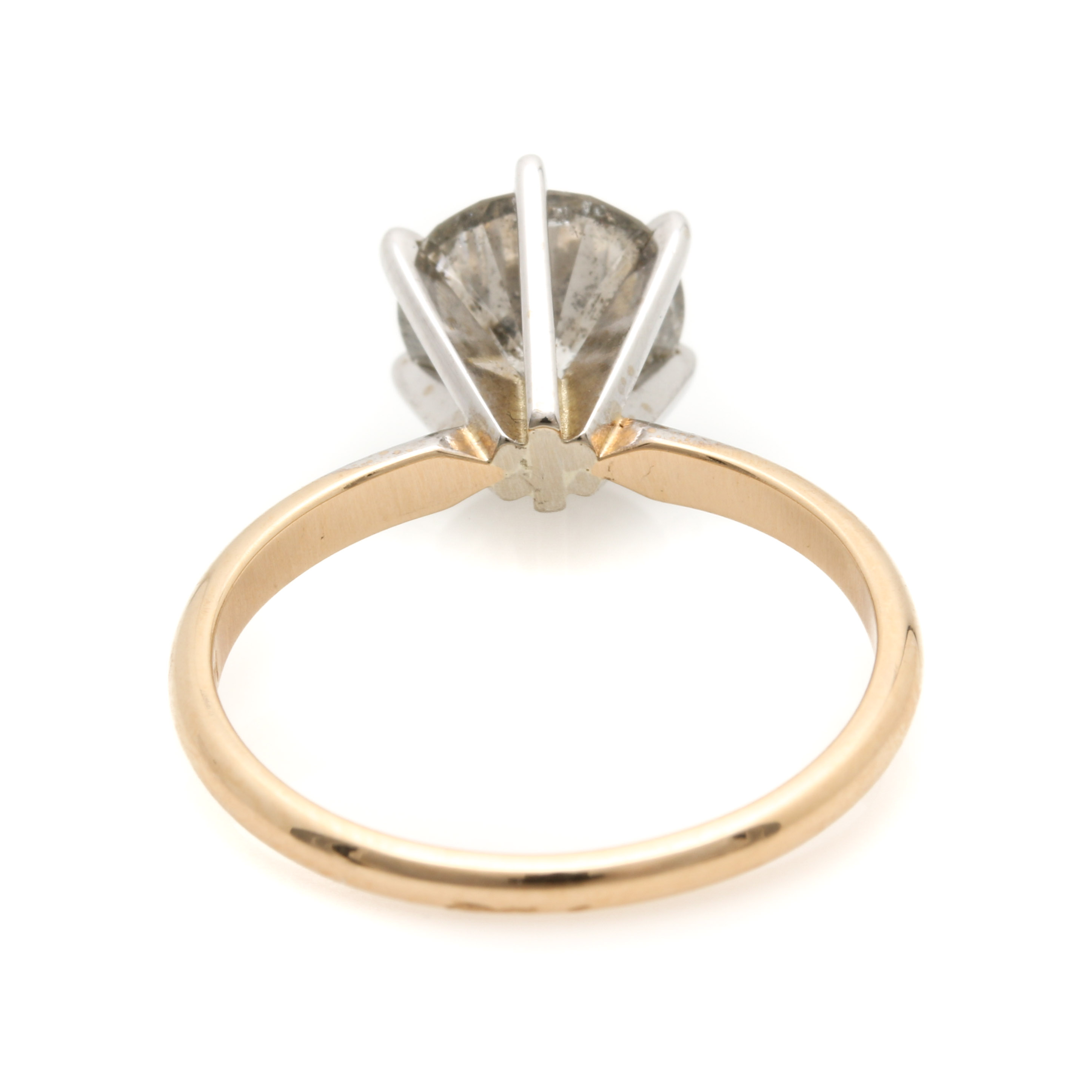 14K Yellow Gold 1.97 CT Diamond Solitaire Ring
