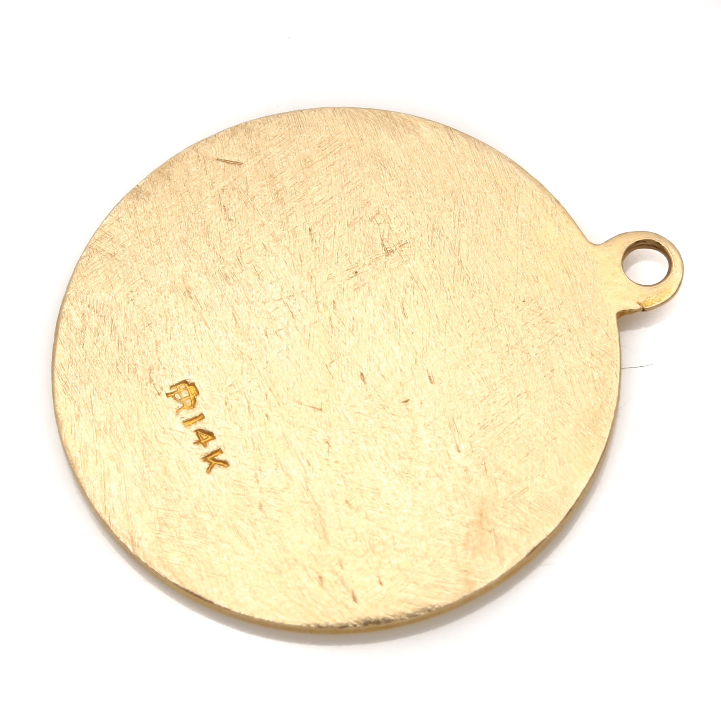 14K Yellow Gold Saint Christopher Charm