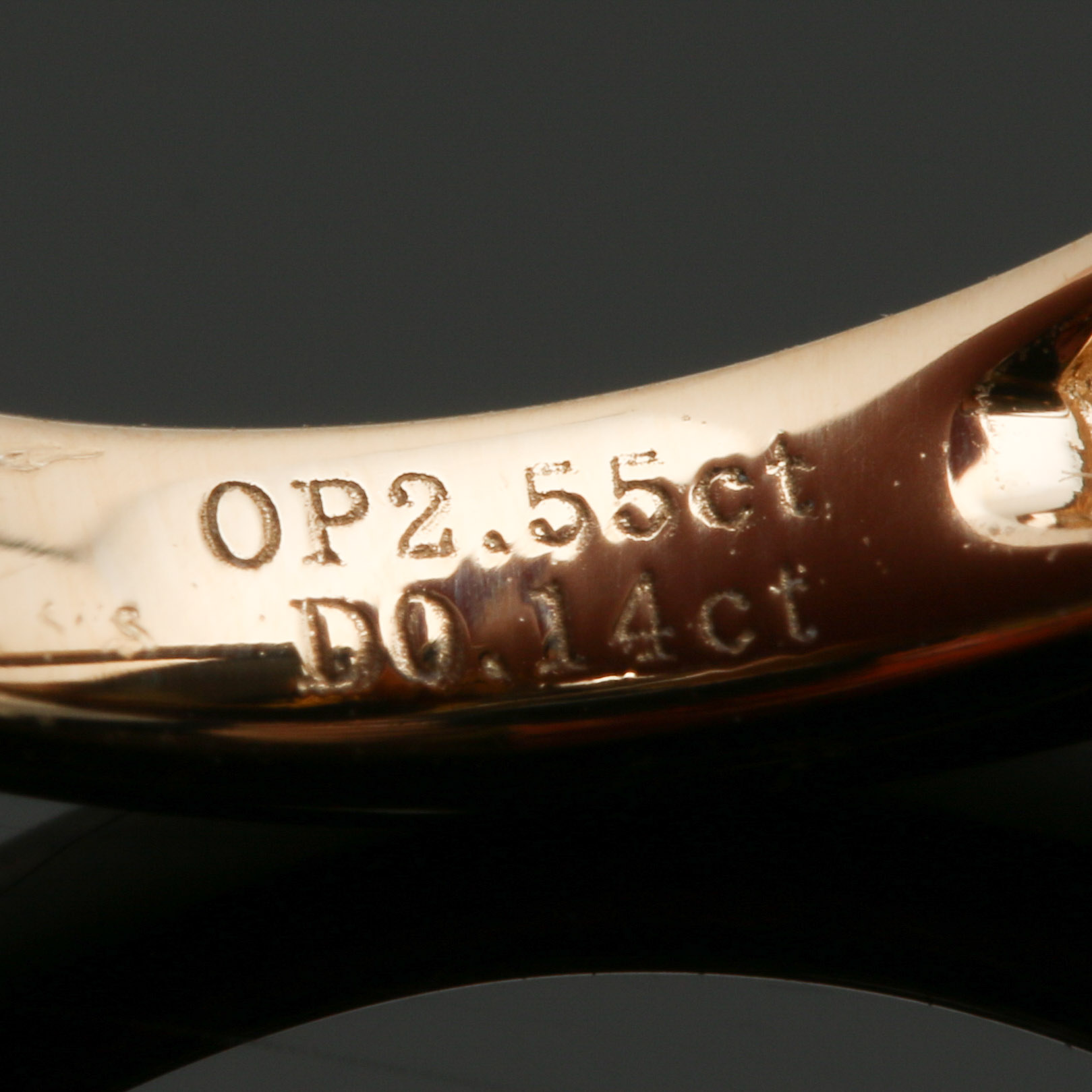 Orianne Collins 14K Yellow Gold Opal and Diamond Bypass Ring