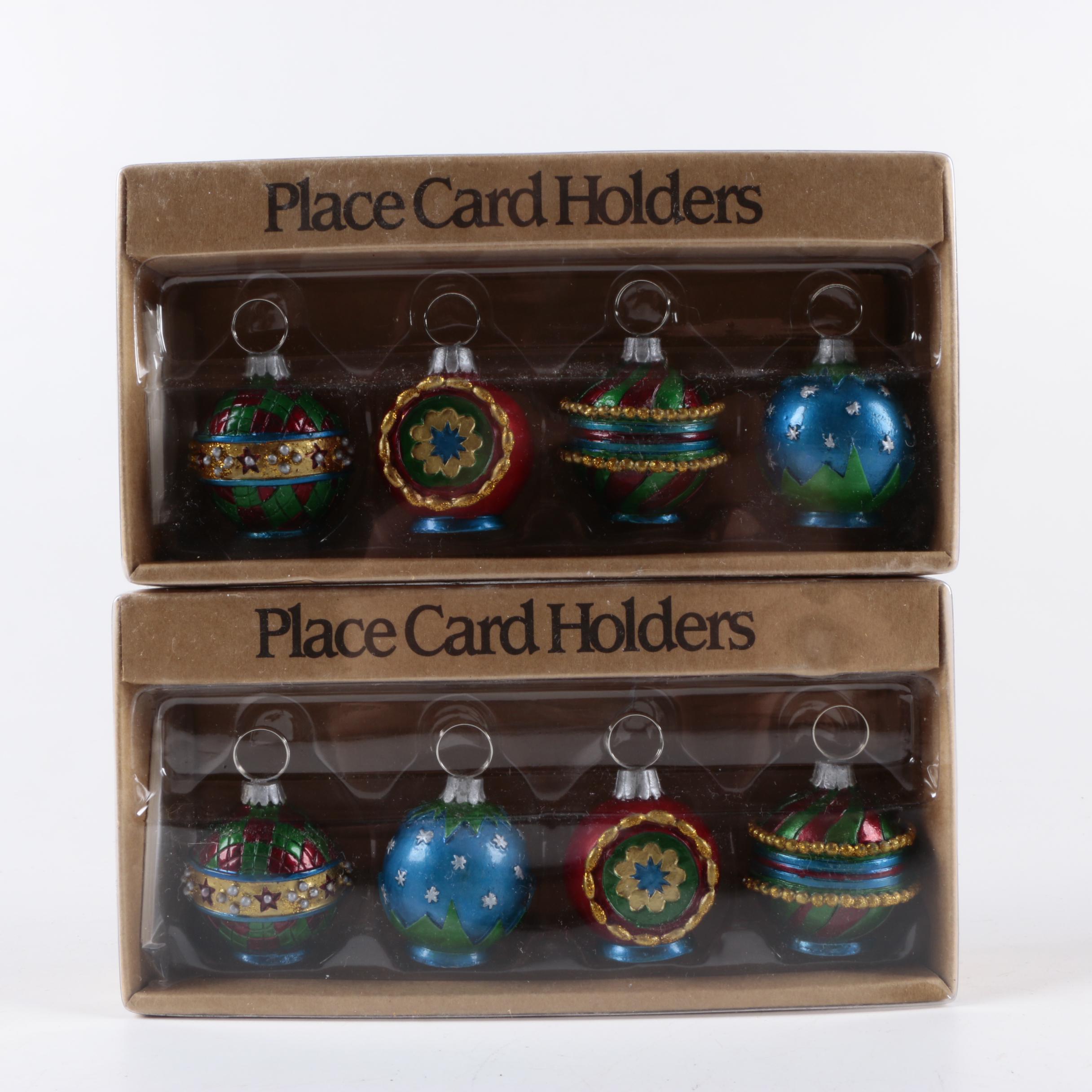 Christmas Place Card Holders and Candle Rings