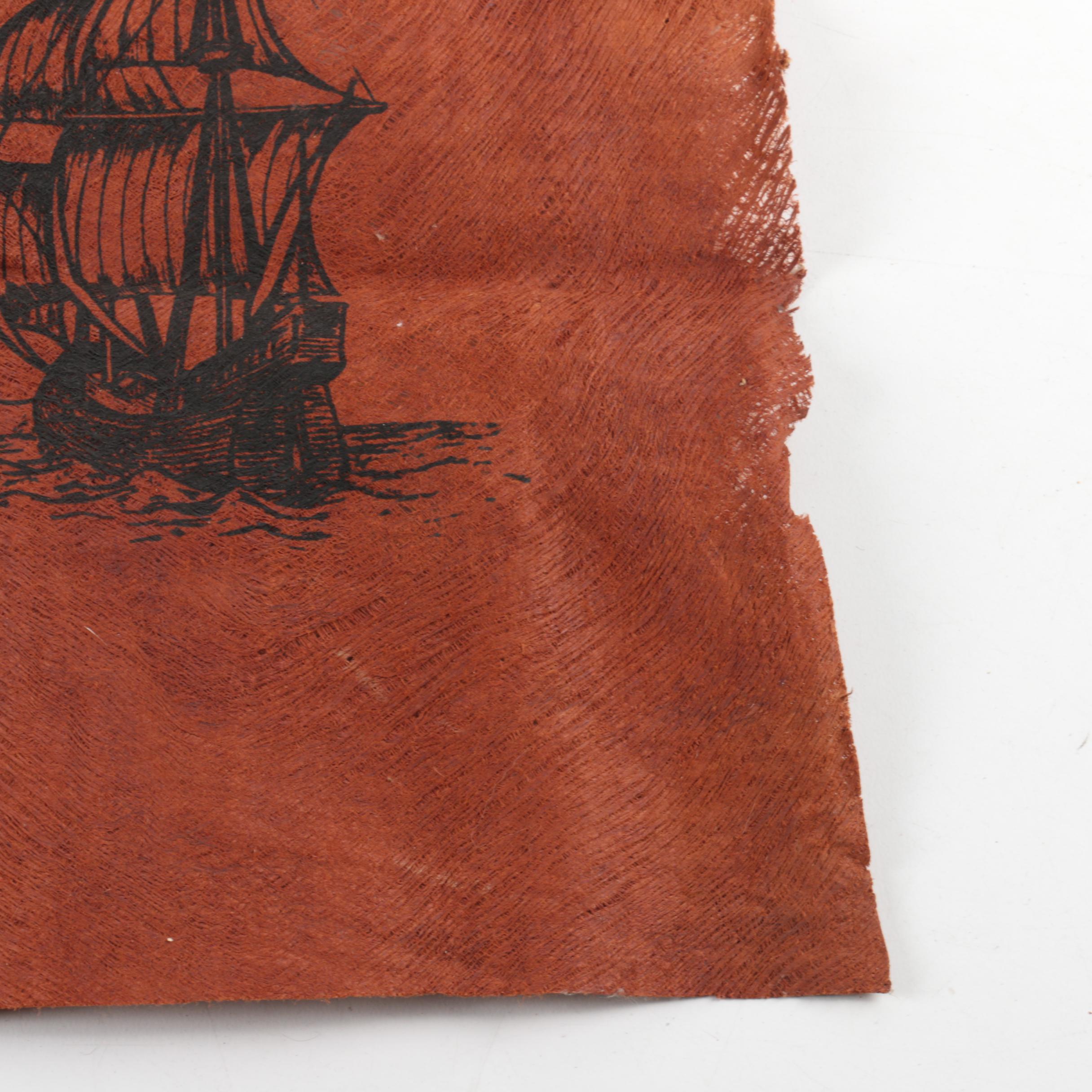 Barkcloth Map of 1590 Africa