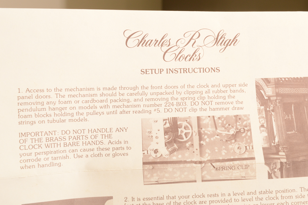 Sligh Grandfather Clock