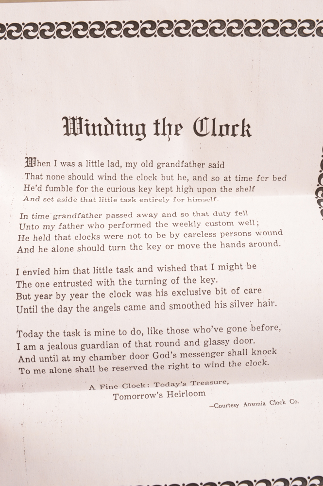 Sligh Grandfather Clock