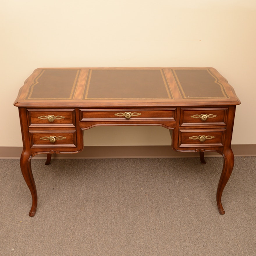 Queen Anne Style Walnut Desk