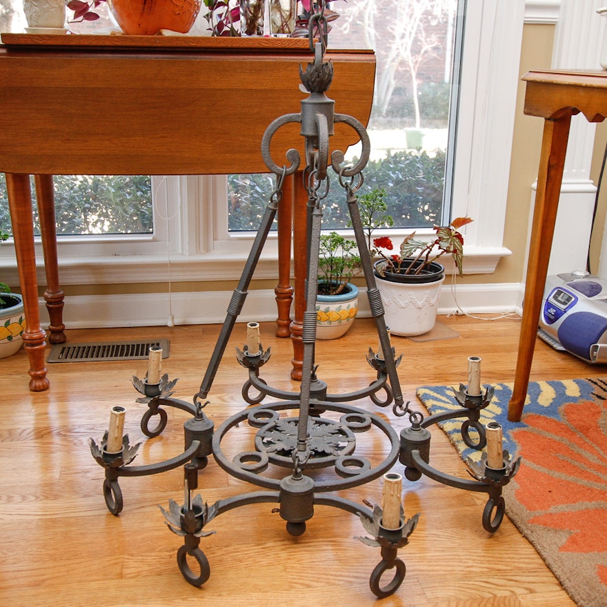 Wrought Iron Chandelier