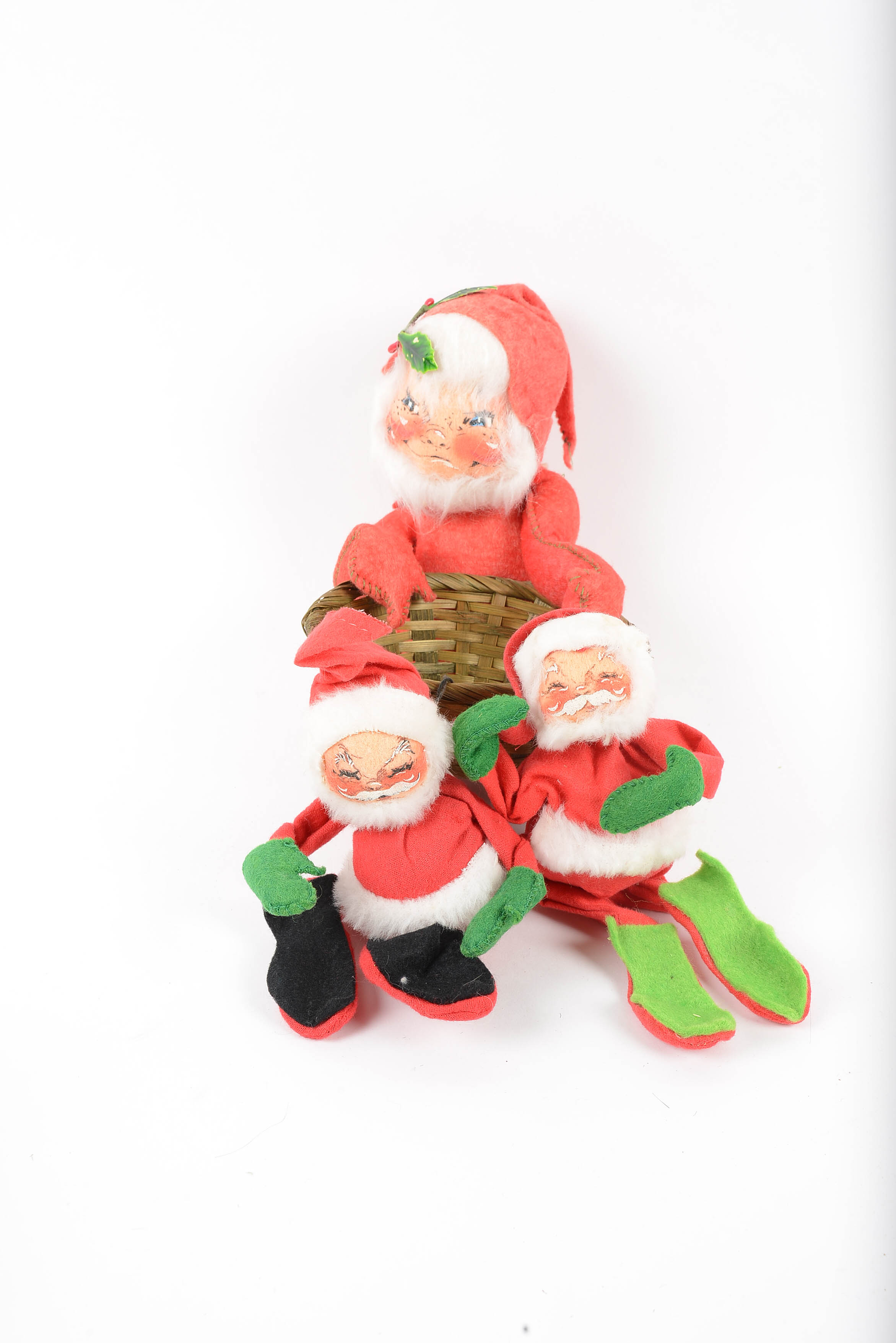 Vintage Annalee Christmas "Mobilitee" Dolls