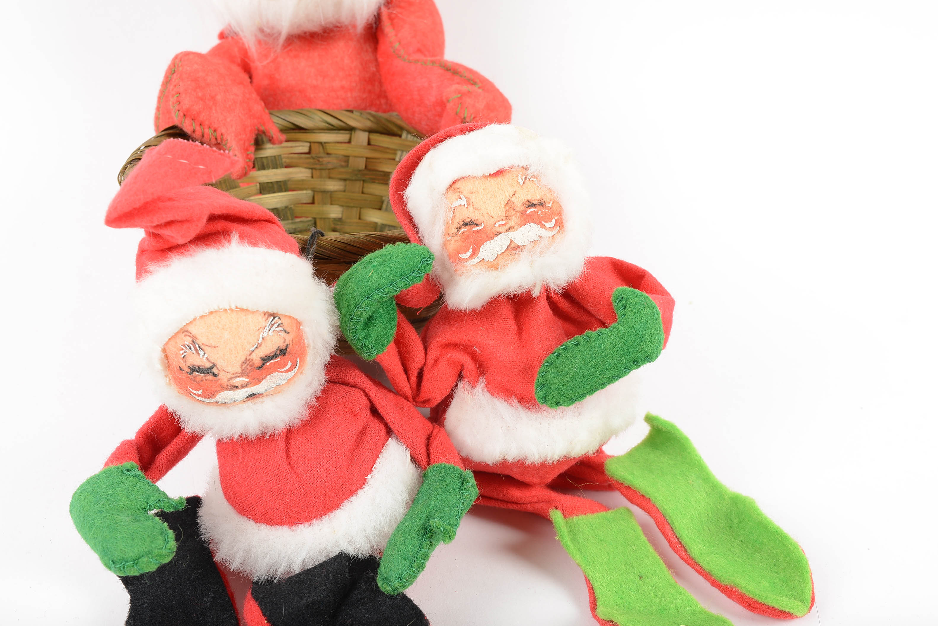 Vintage Annalee Christmas "Mobilitee" Dolls