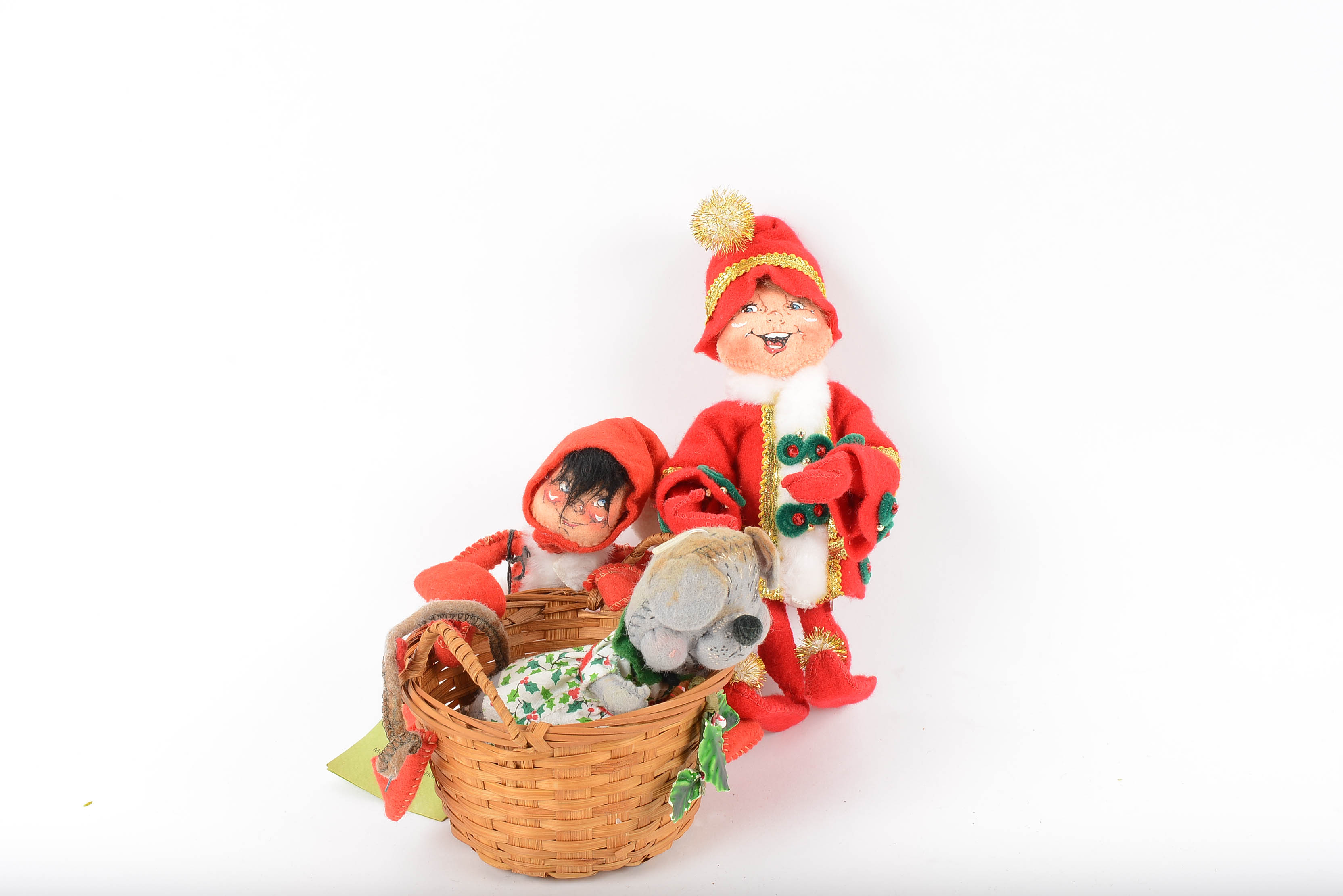 Vintage Annalee Christmas "Mobilitee" Dolls