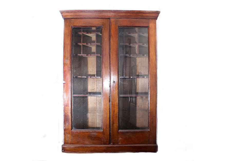 Antique Wall Mount Apothecary Cabinet
