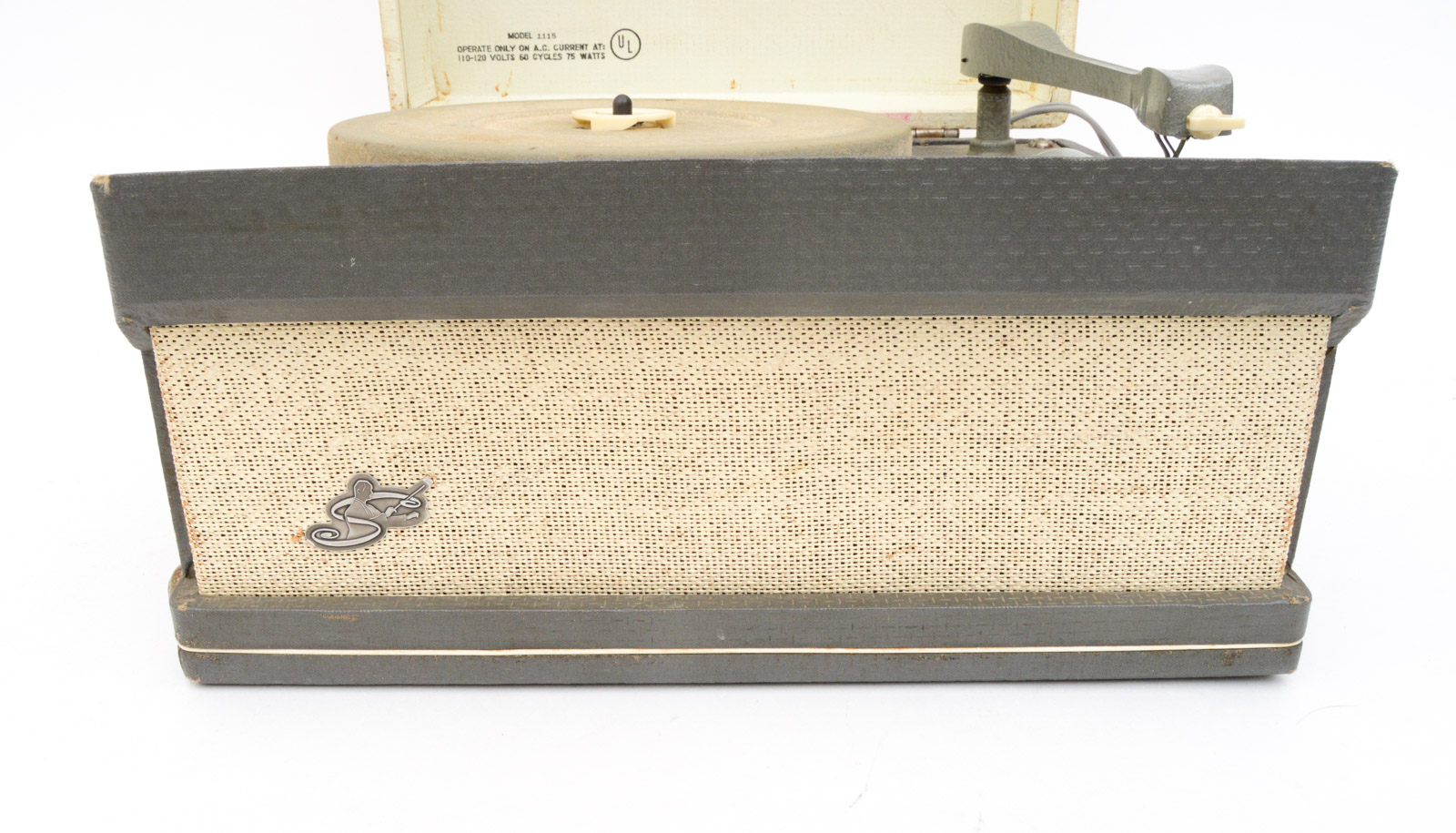 Vintage Symphonic Four-Speed Portable Record Player Model 1115