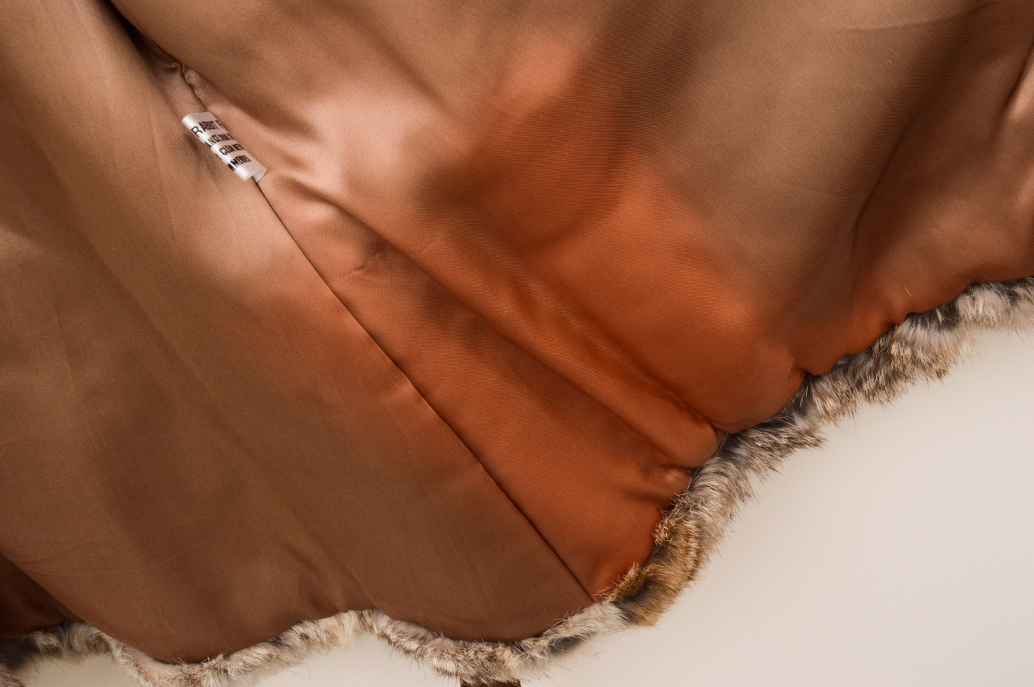 Vintage Mademoiselle Rabbit Fur Coat with Andrea Fox Trimmed Wool Coat