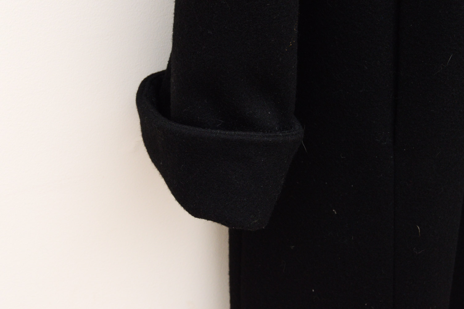 Vintage Mademoiselle Rabbit Fur Coat with Andrea Fox Trimmed Wool Coat