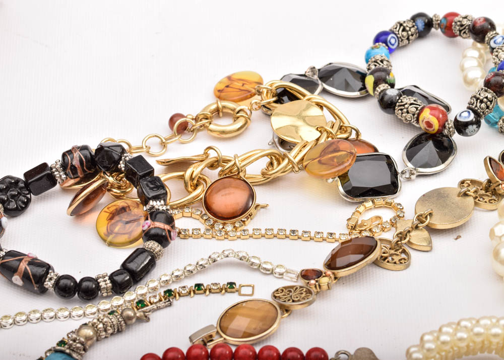 Costume Bracelets and Lane Jewelry Chest