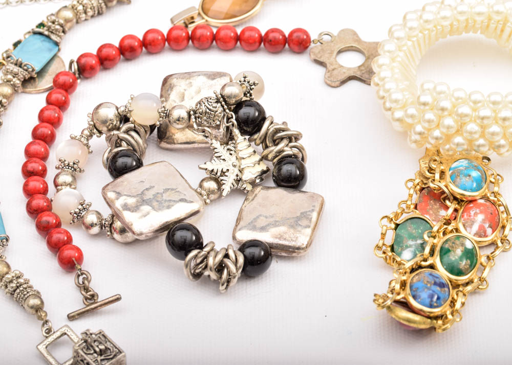 Costume Bracelets and Lane Jewelry Chest