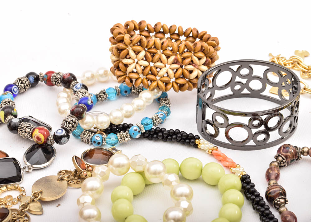 Costume Bracelets and Lane Jewelry Chest