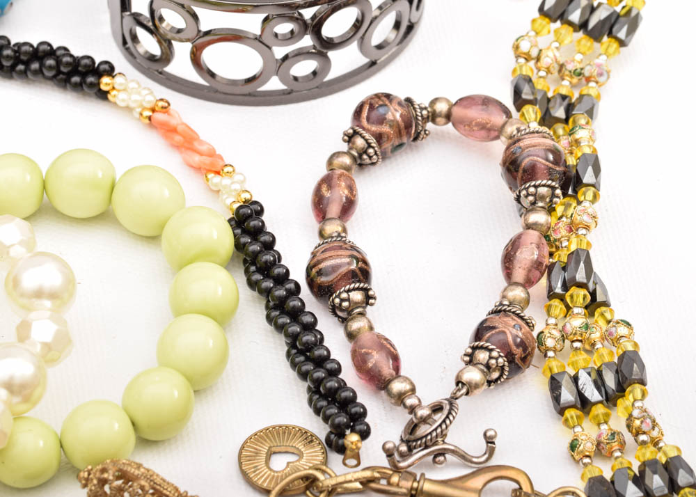 Costume Bracelets and Lane Jewelry Chest