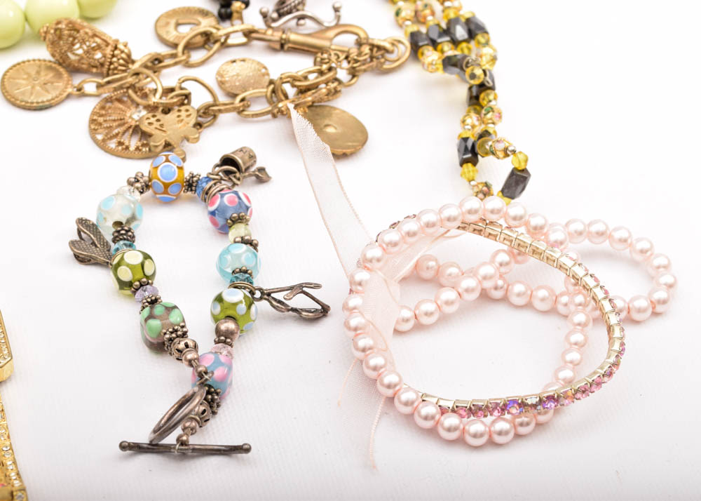 Costume Bracelets and Lane Jewelry Chest