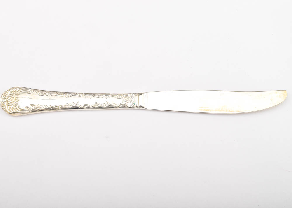 Wm Rogers & Son "Enchanted Rose" Plated Silver Flatware Set