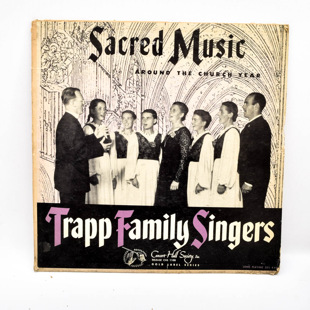 Religious Music LPs Featuring Pat Boone, Mahalia Jackson, Trapp Family and More