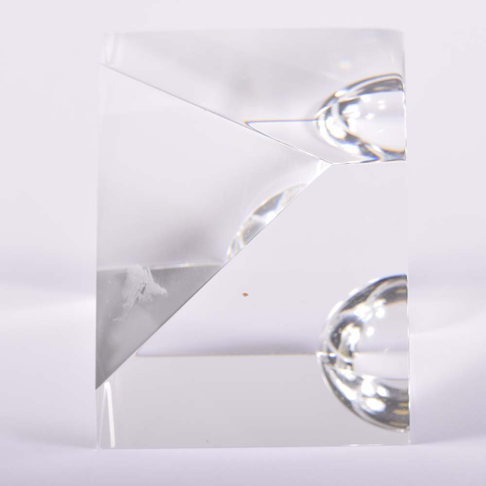 Steuben "Pyramid Block" Crystal Paperweight