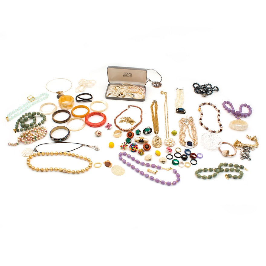 Generous Collection of Beaded and Rhinestone Costume Jewelry