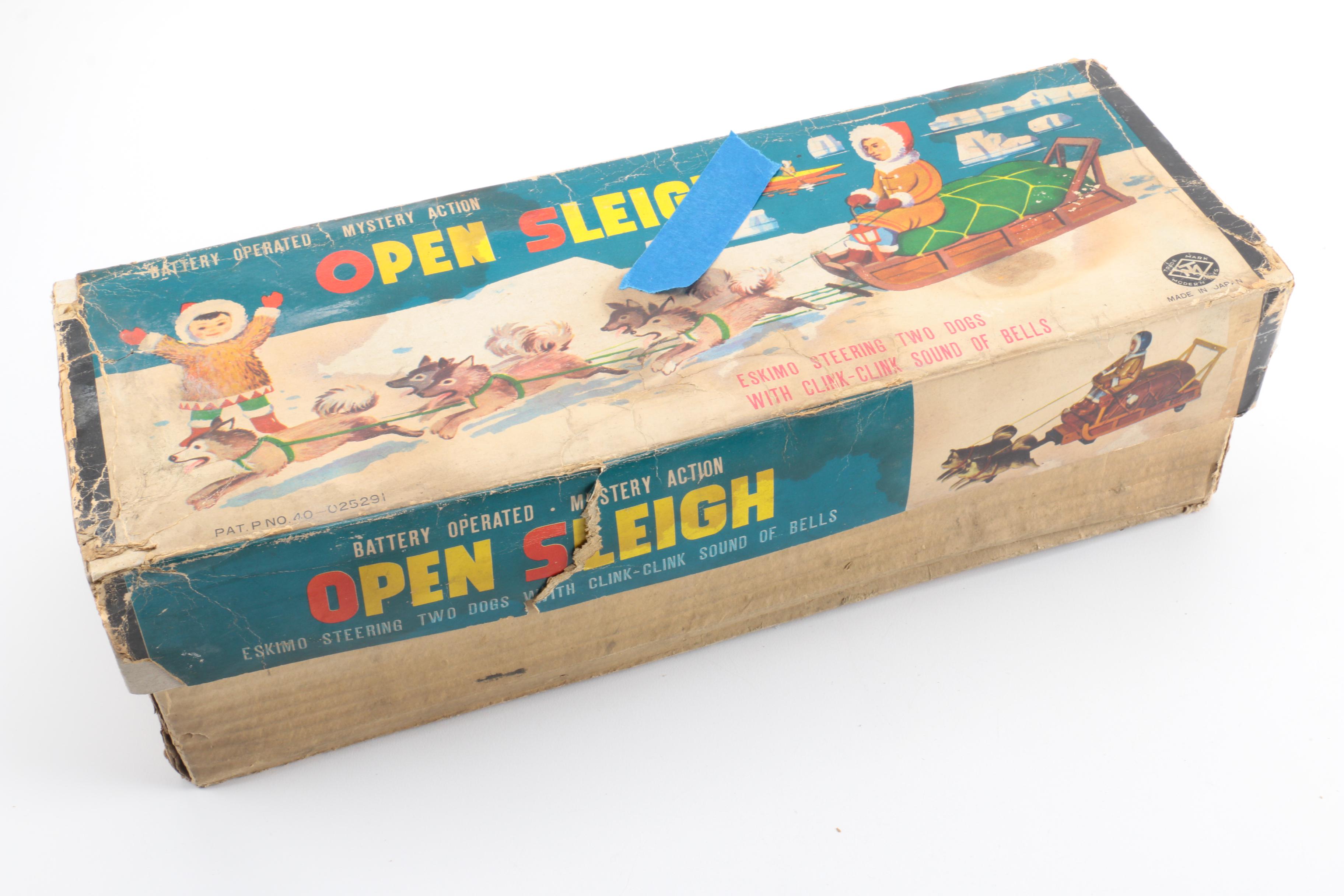 Four Vintage Japanese Metal Battery Operated Toys