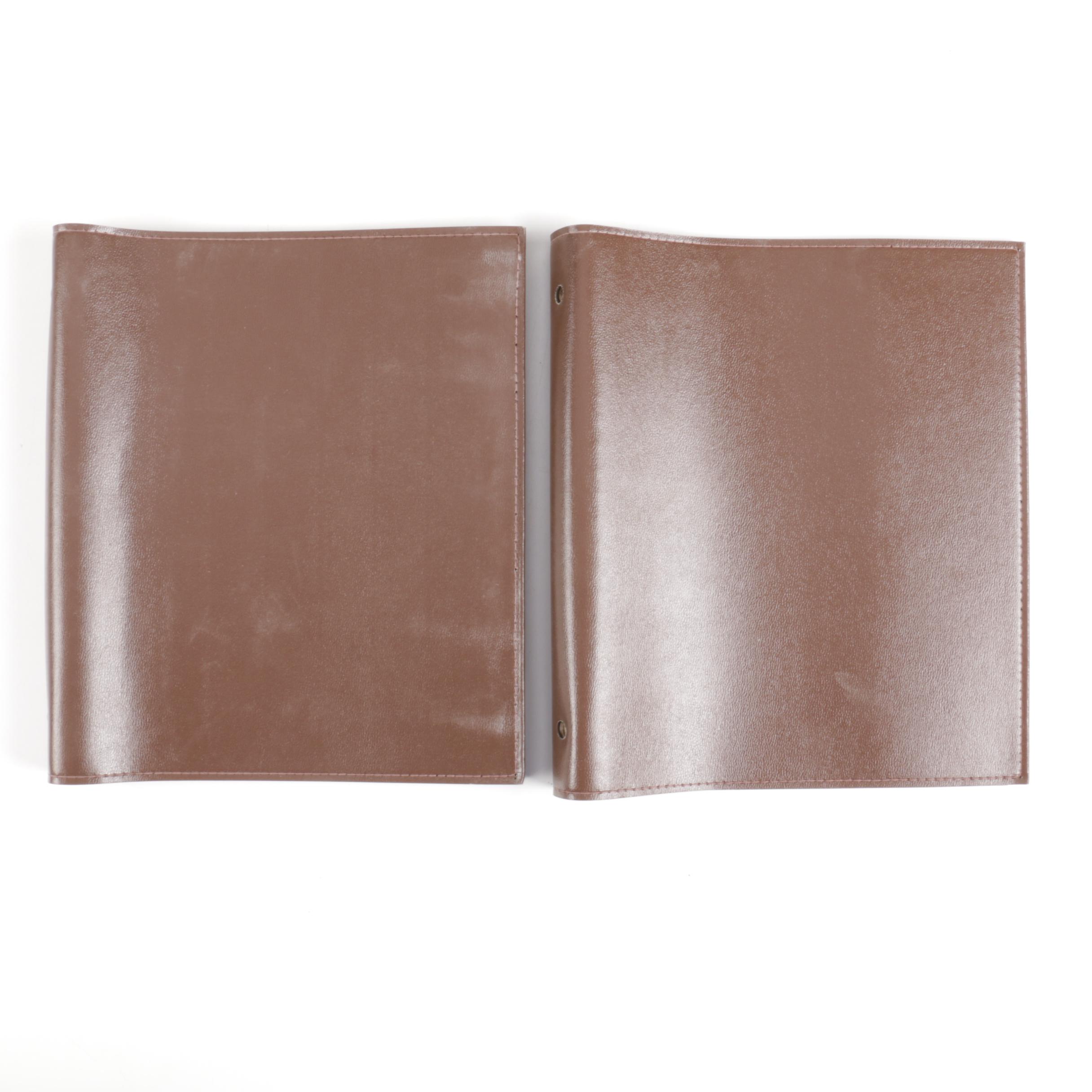 Brown Leather Binders
