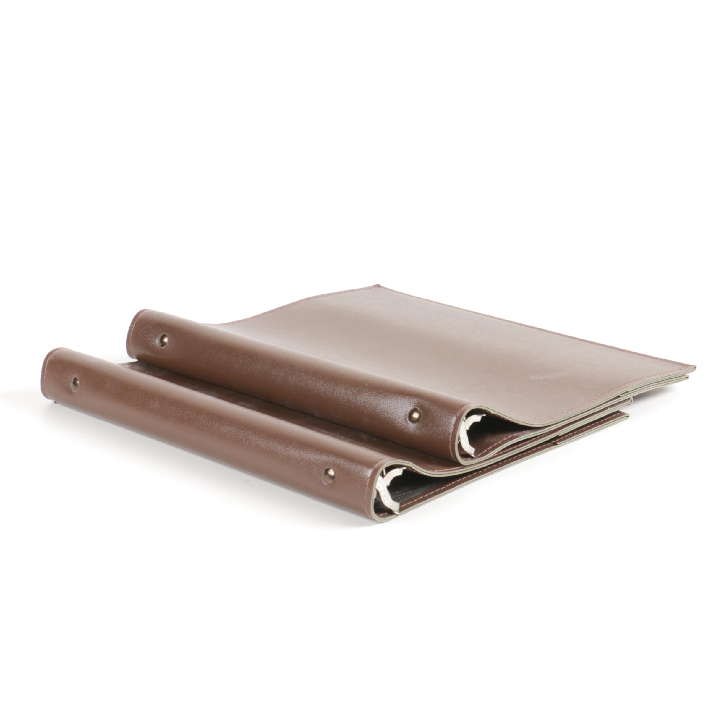 Brown Leather Binders