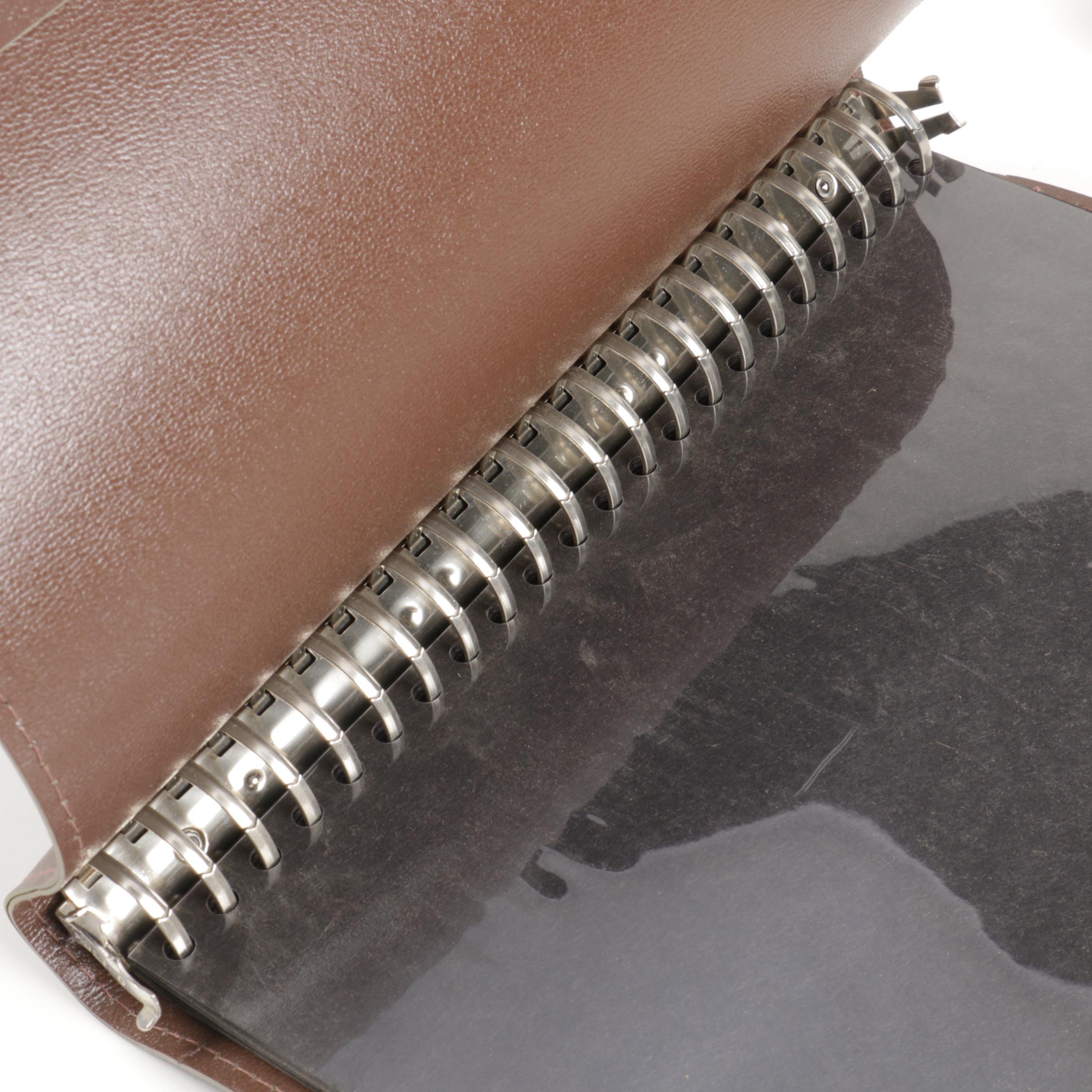 Brown Leather Binders