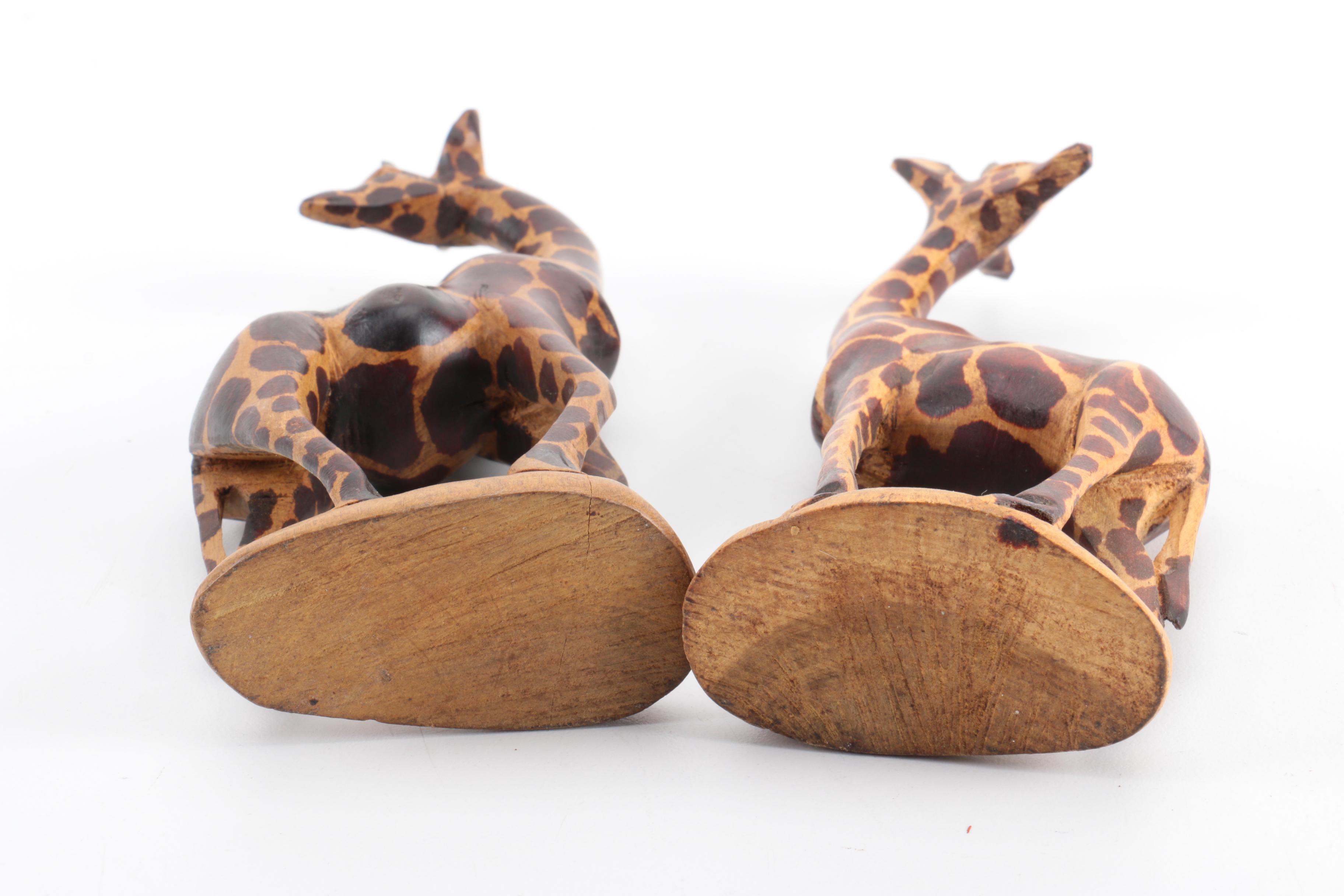 Assortment of Carved Wood and Stoneware Collectibles