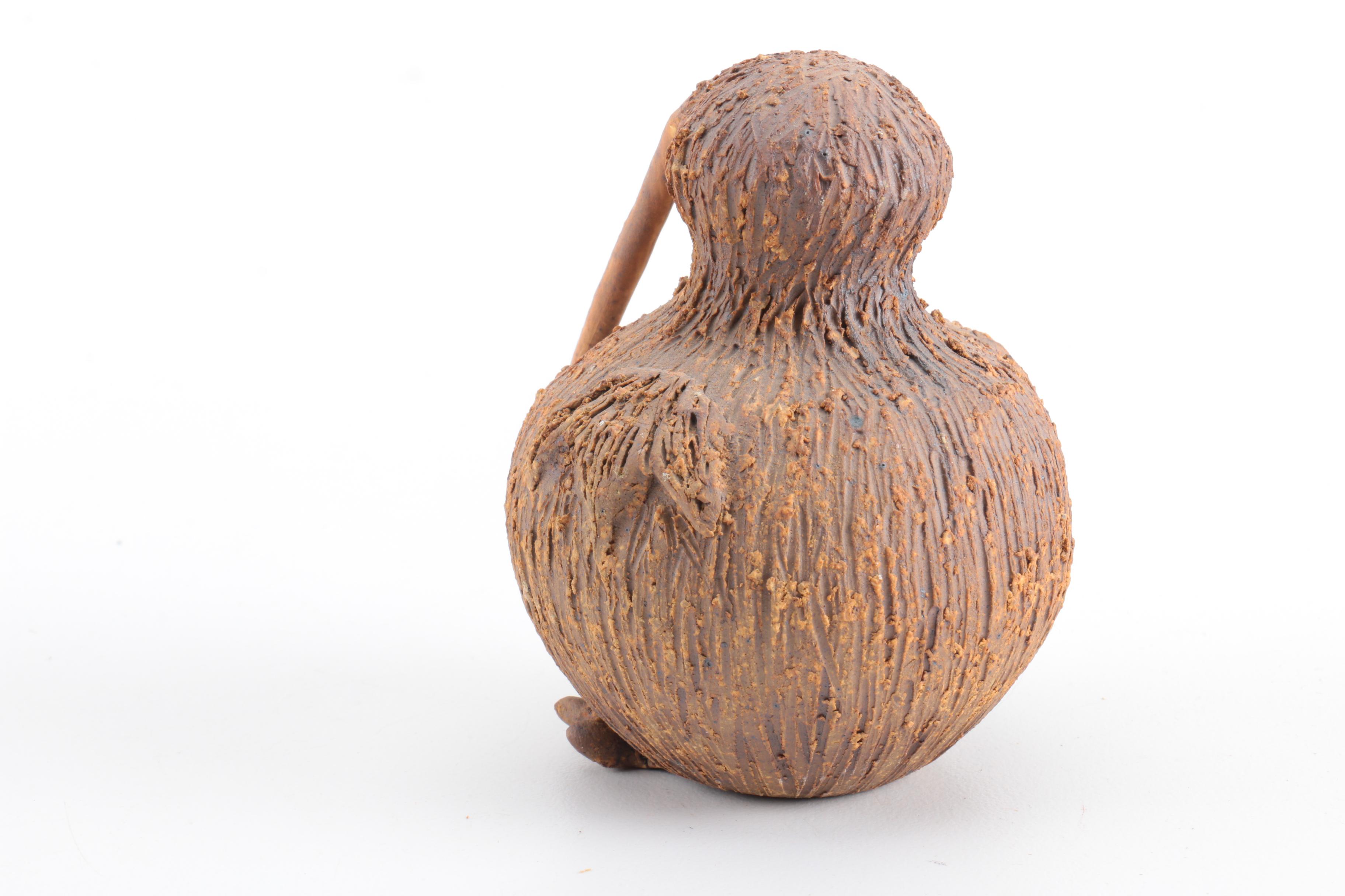 Assortment of Carved Wood and Stoneware Collectibles