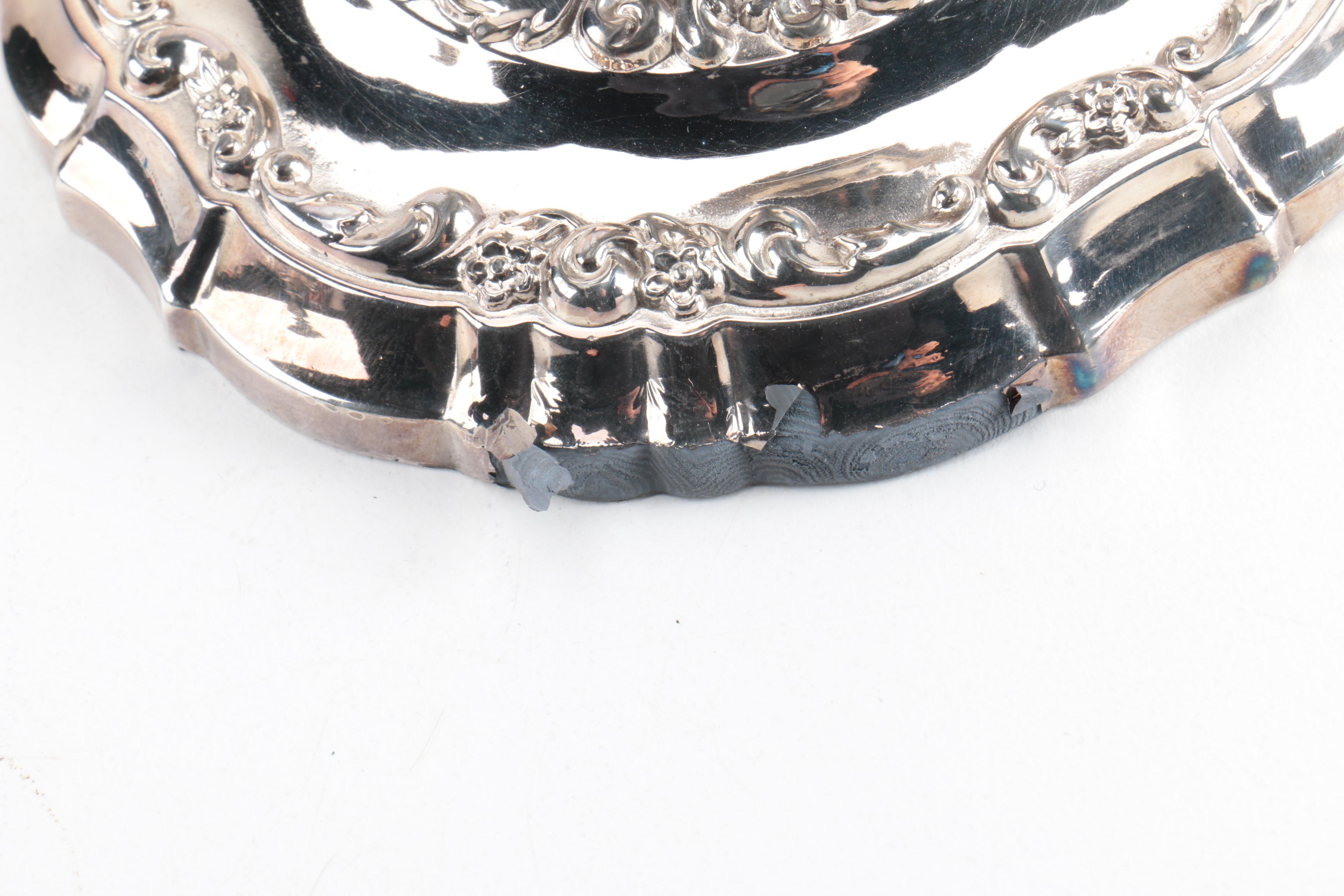 Lunt Silversmiths Silver Plate Candlestick Holders