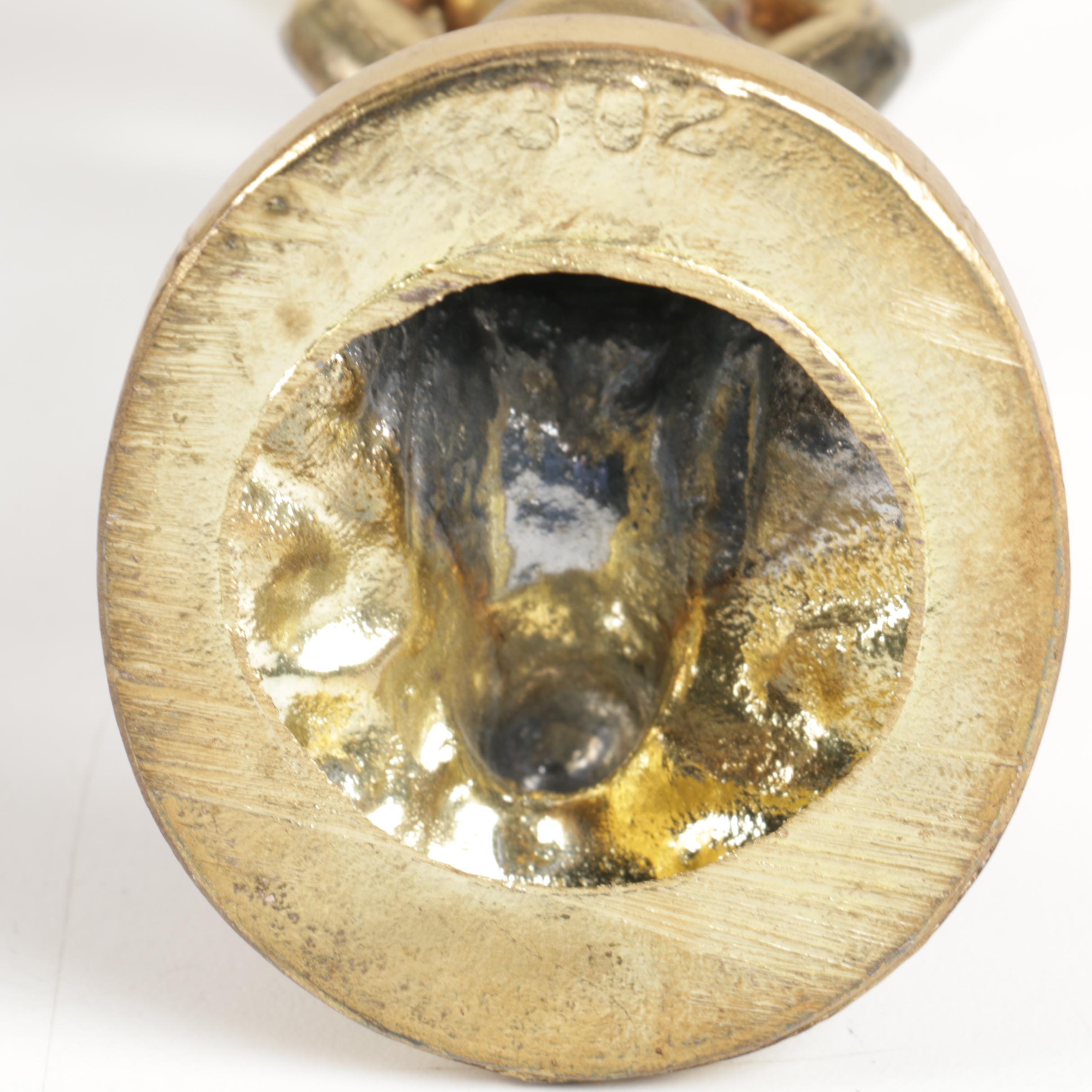 Crystal and Brass Cherub Mermaid Candleholders