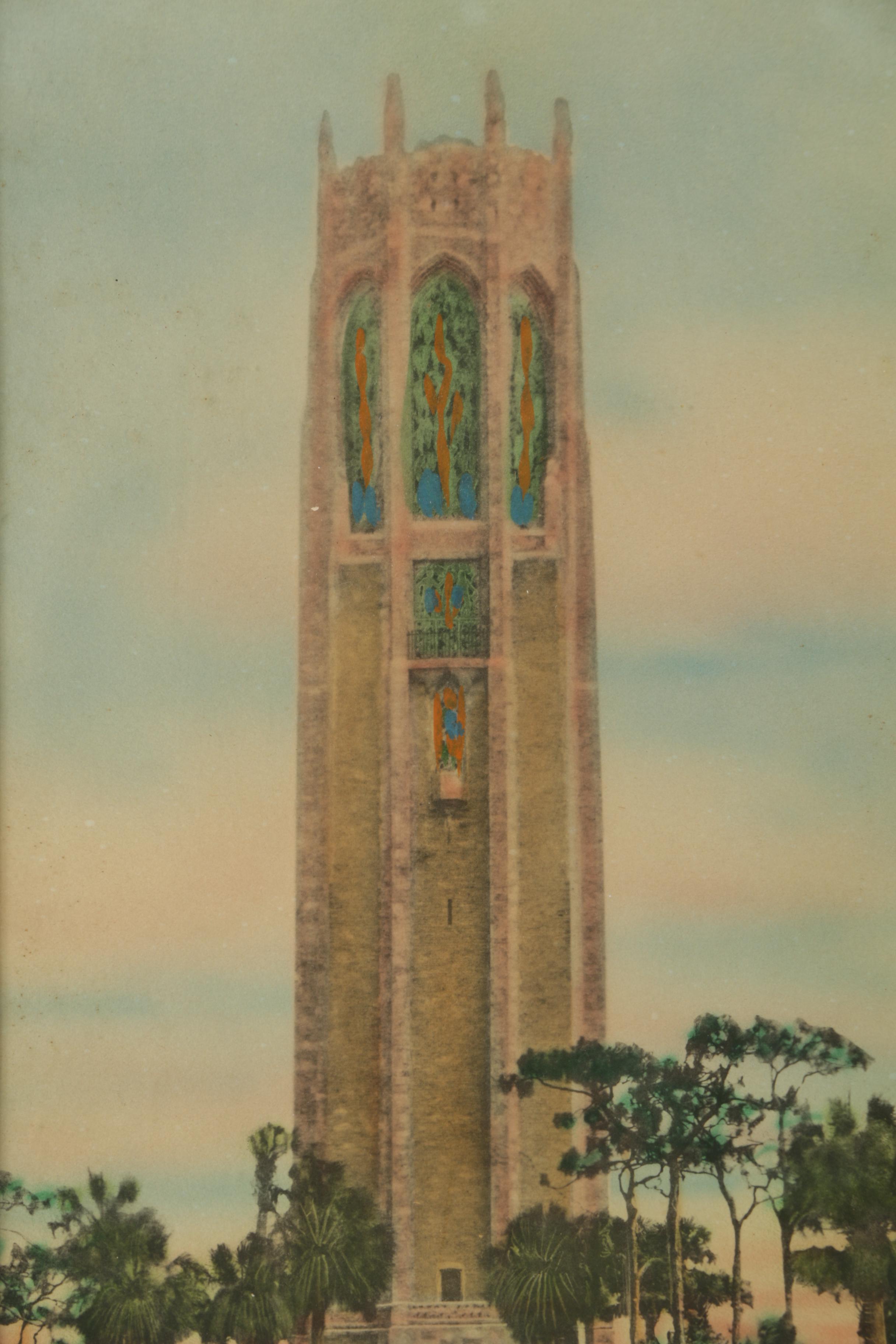 Watercolors Paintings and Hand-Colored Mezzograph of Landscapes