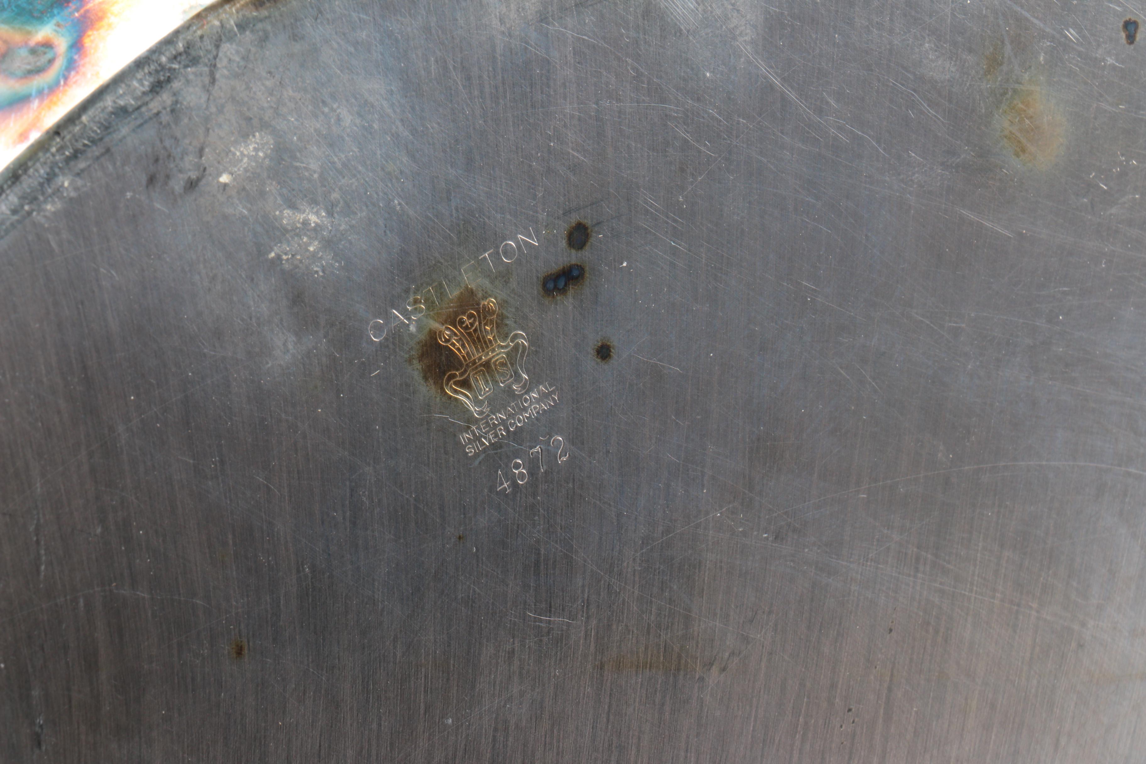 International Silver Co. "Castleton" Trays and Other Silver Plate Severware