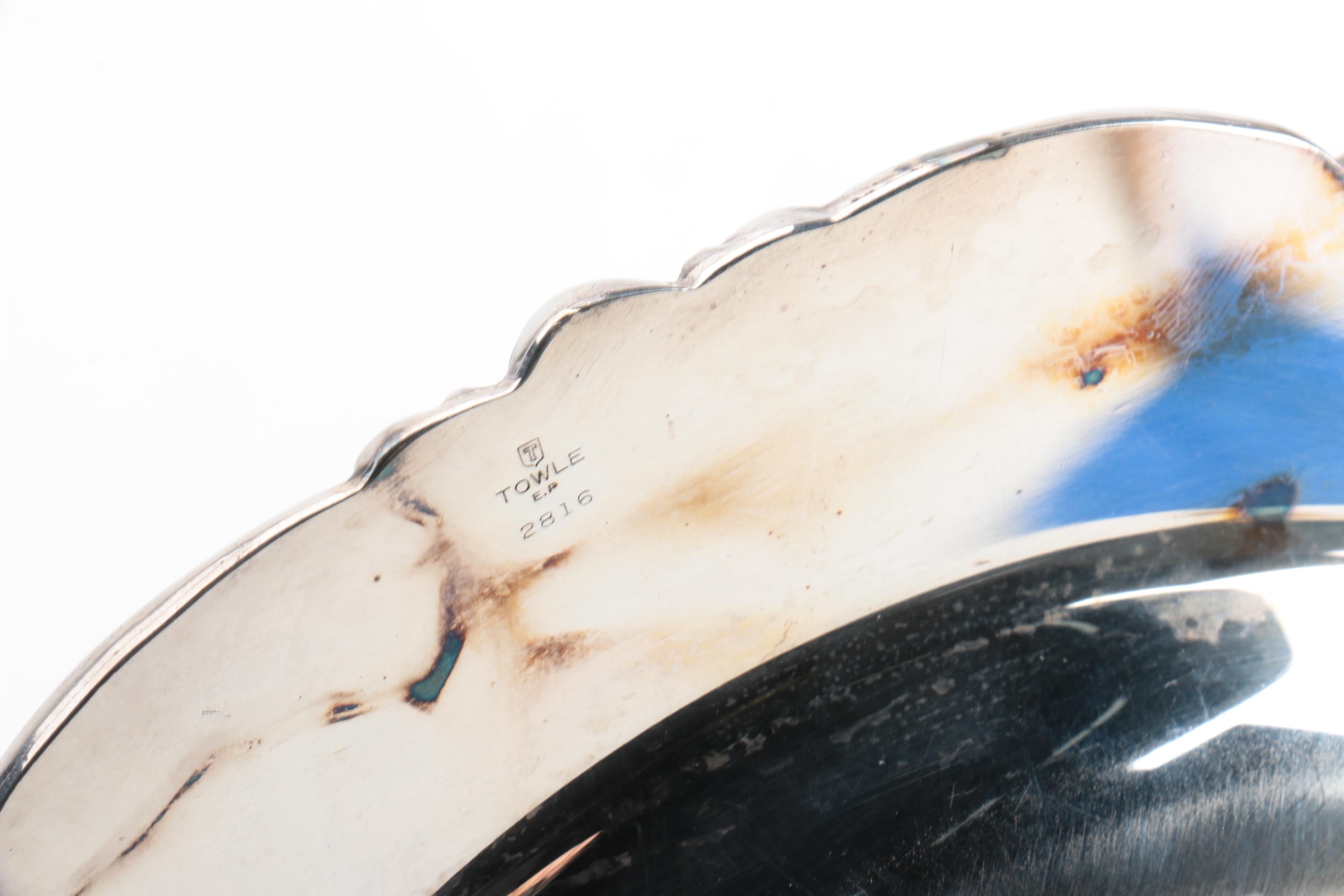 International Silver Co. "Castleton" Trays and Other Silver Plate Severware