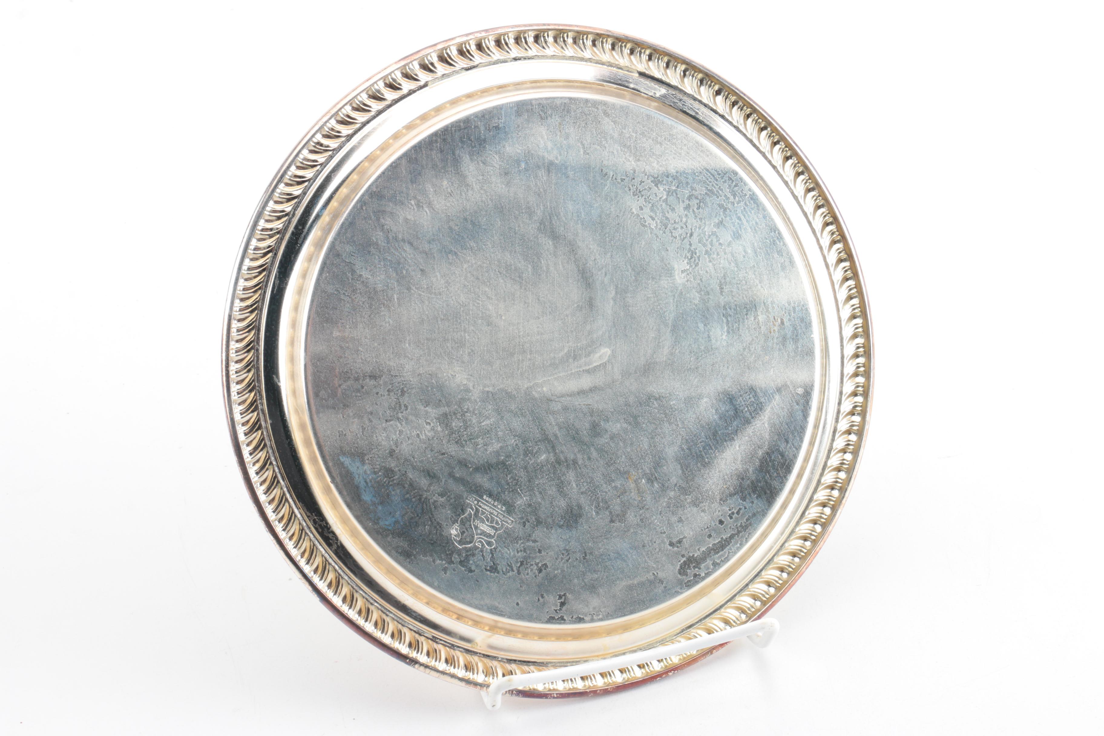 International Silver Co. "Castleton" Trays and Other Silver Plate Severware