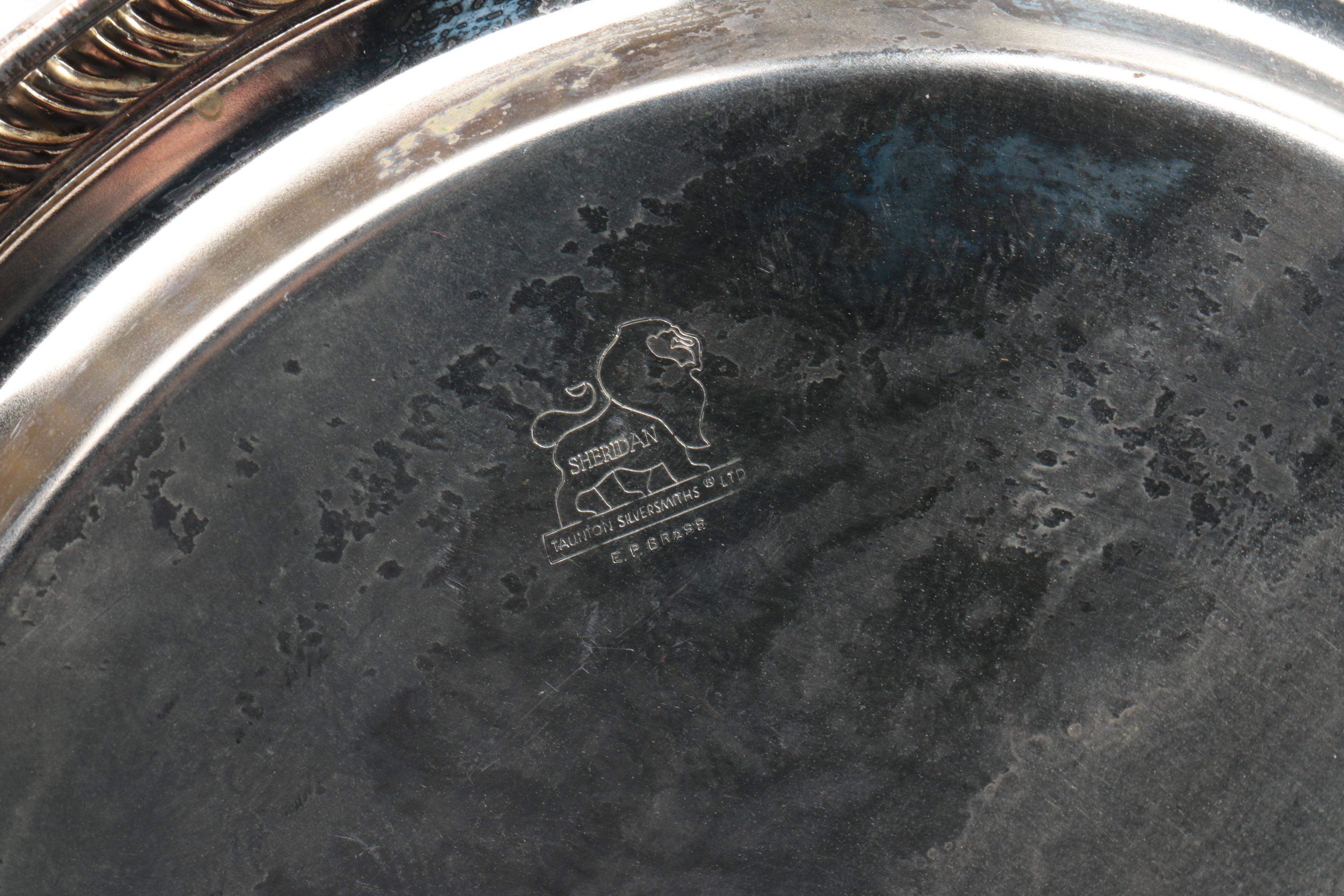 International Silver Co. "Castleton" Trays and Other Silver Plate Severware