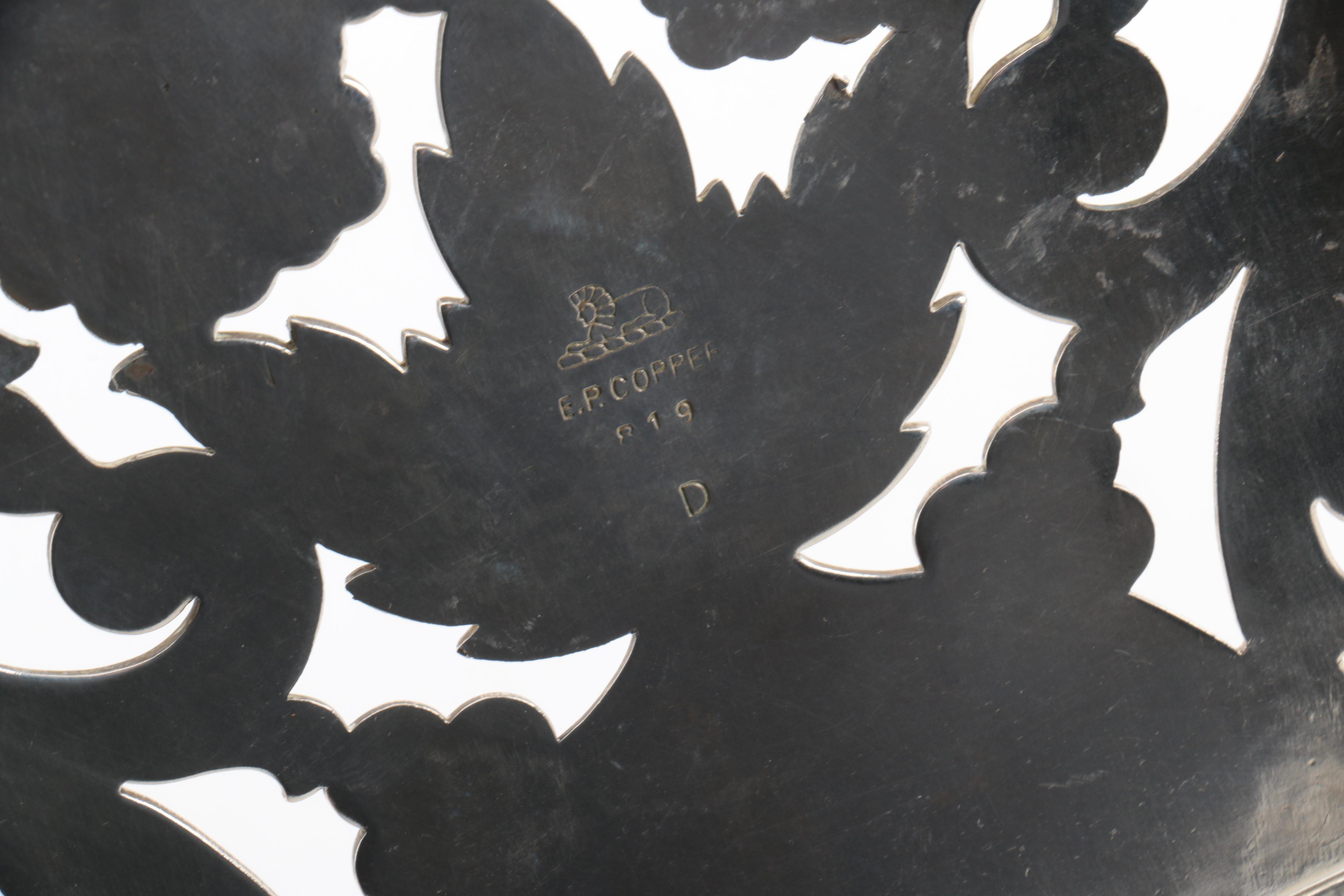 International Silver Co. "Castleton" Trays and Other Silver Plate Severware