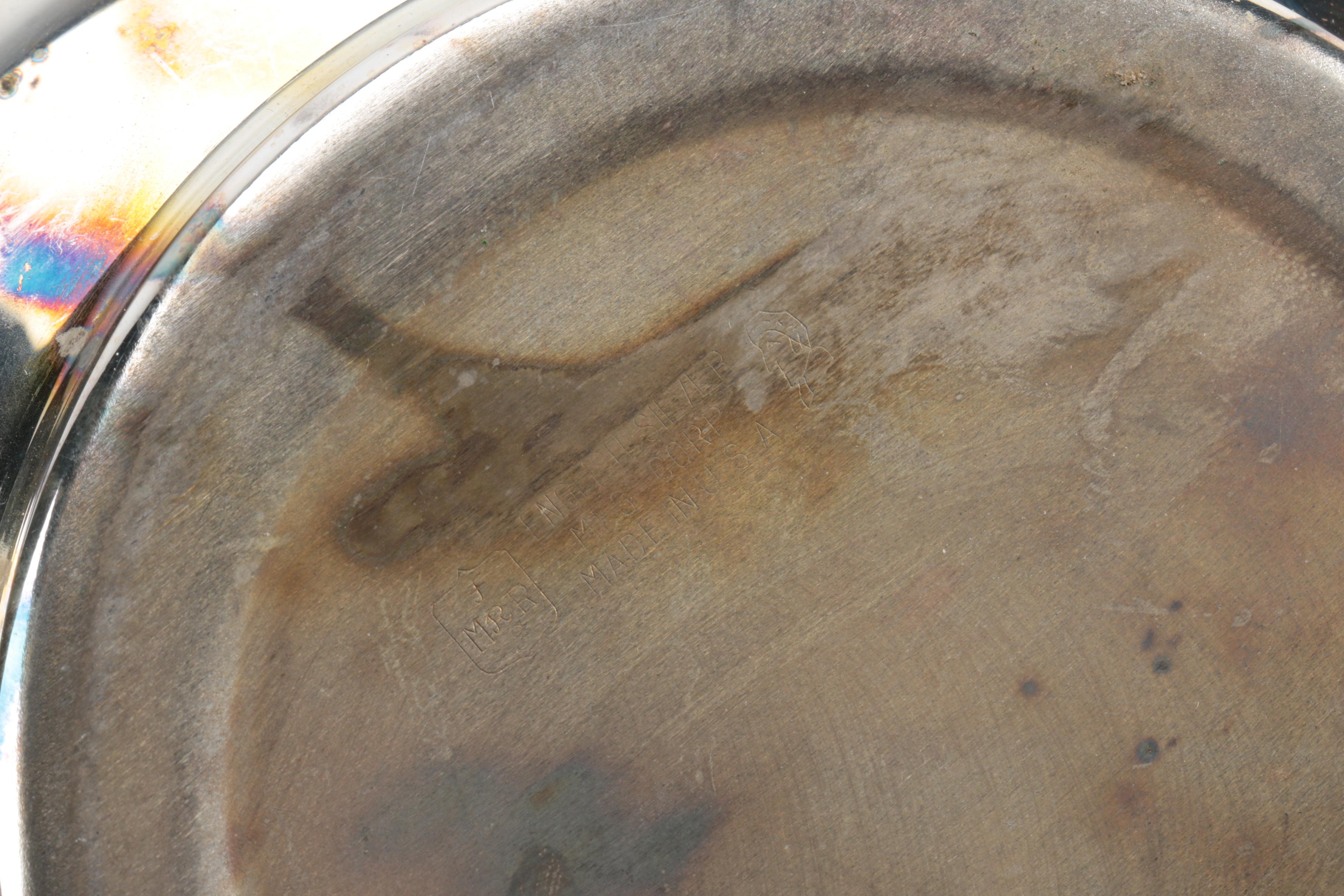 International Silver Co. "Castleton" Trays and Other Silver Plate Severware