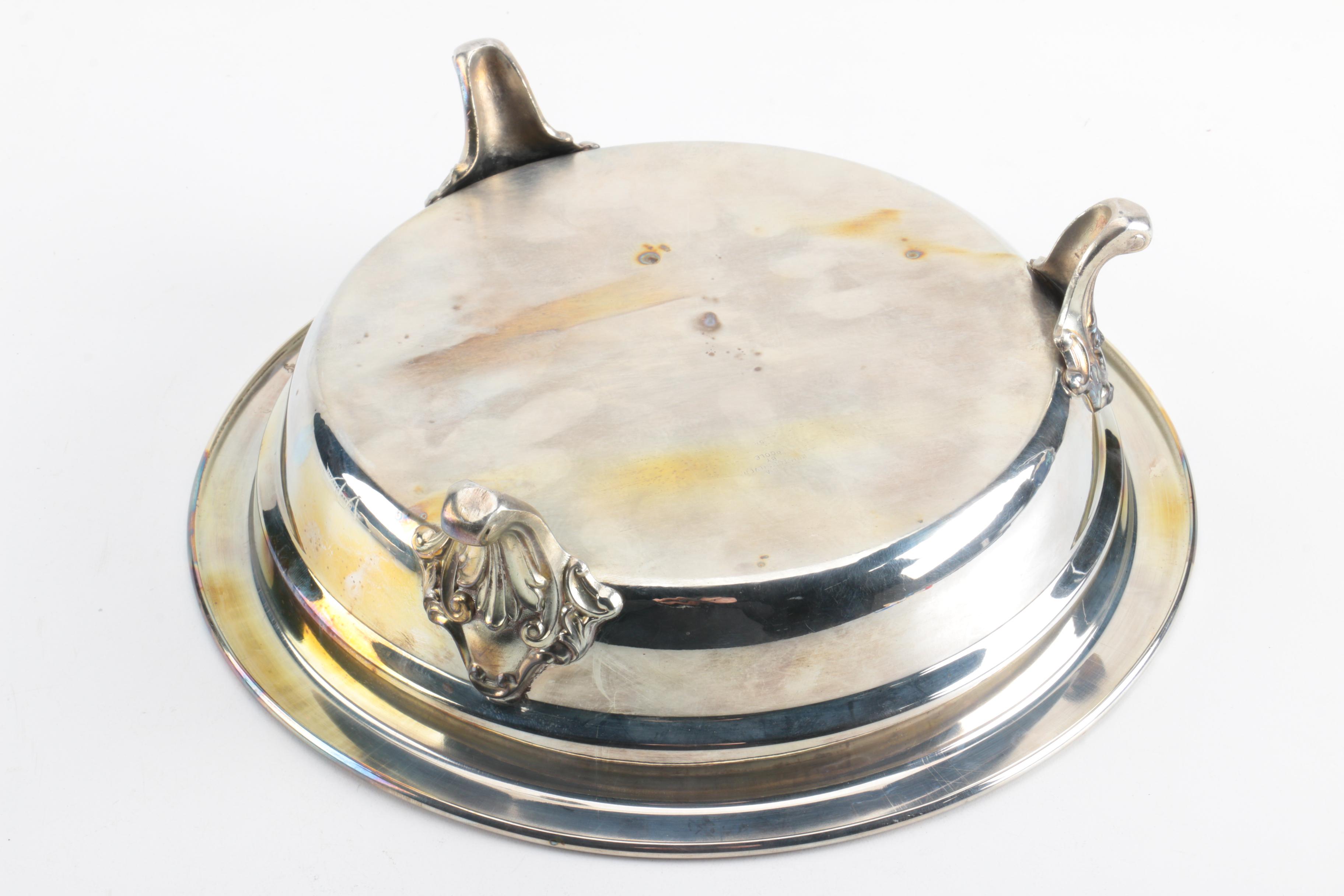 International Silver Co. "Castleton" Trays and Other Silver Plate Severware