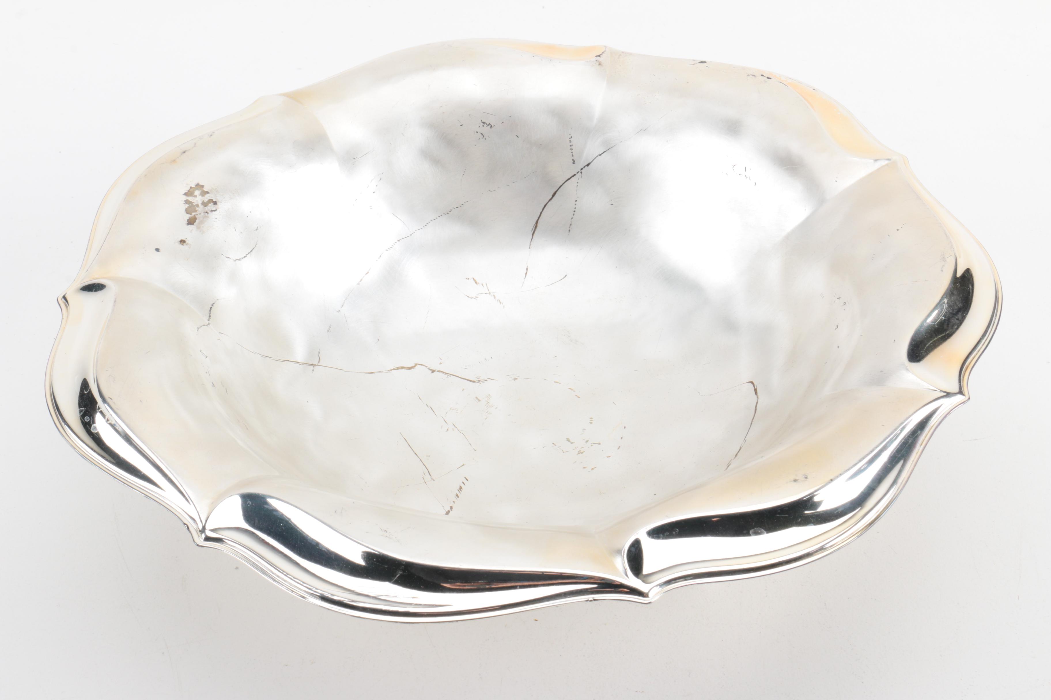 International Silver Co. "Castleton" Trays and Other Silver Plate Severware