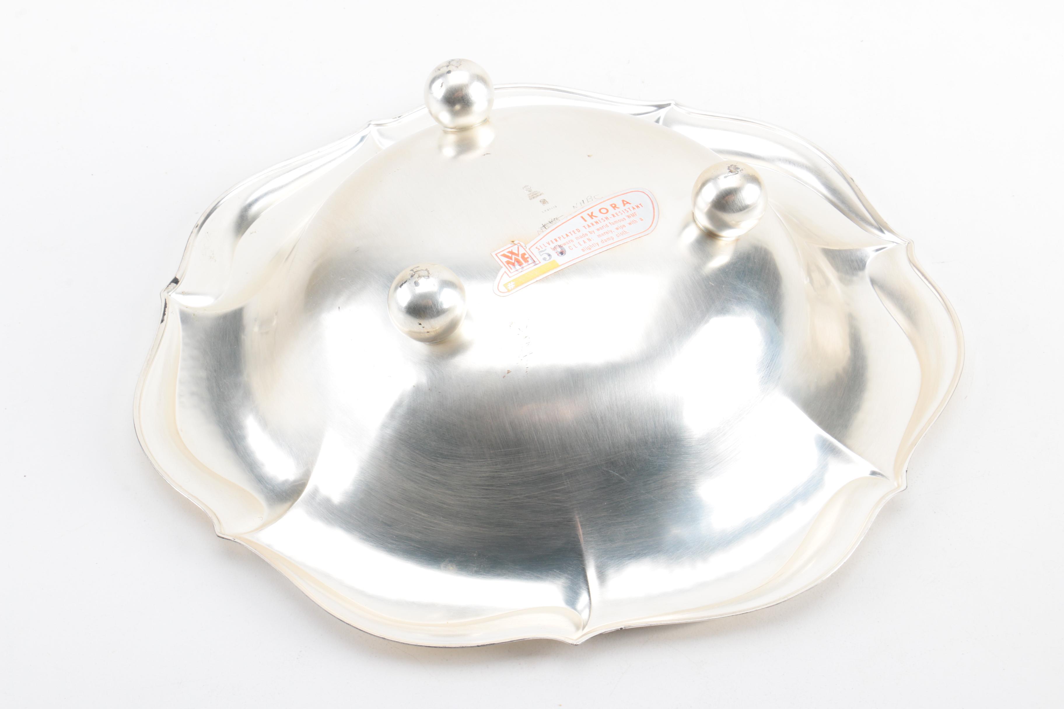 International Silver Co. "Castleton" Trays and Other Silver Plate Severware