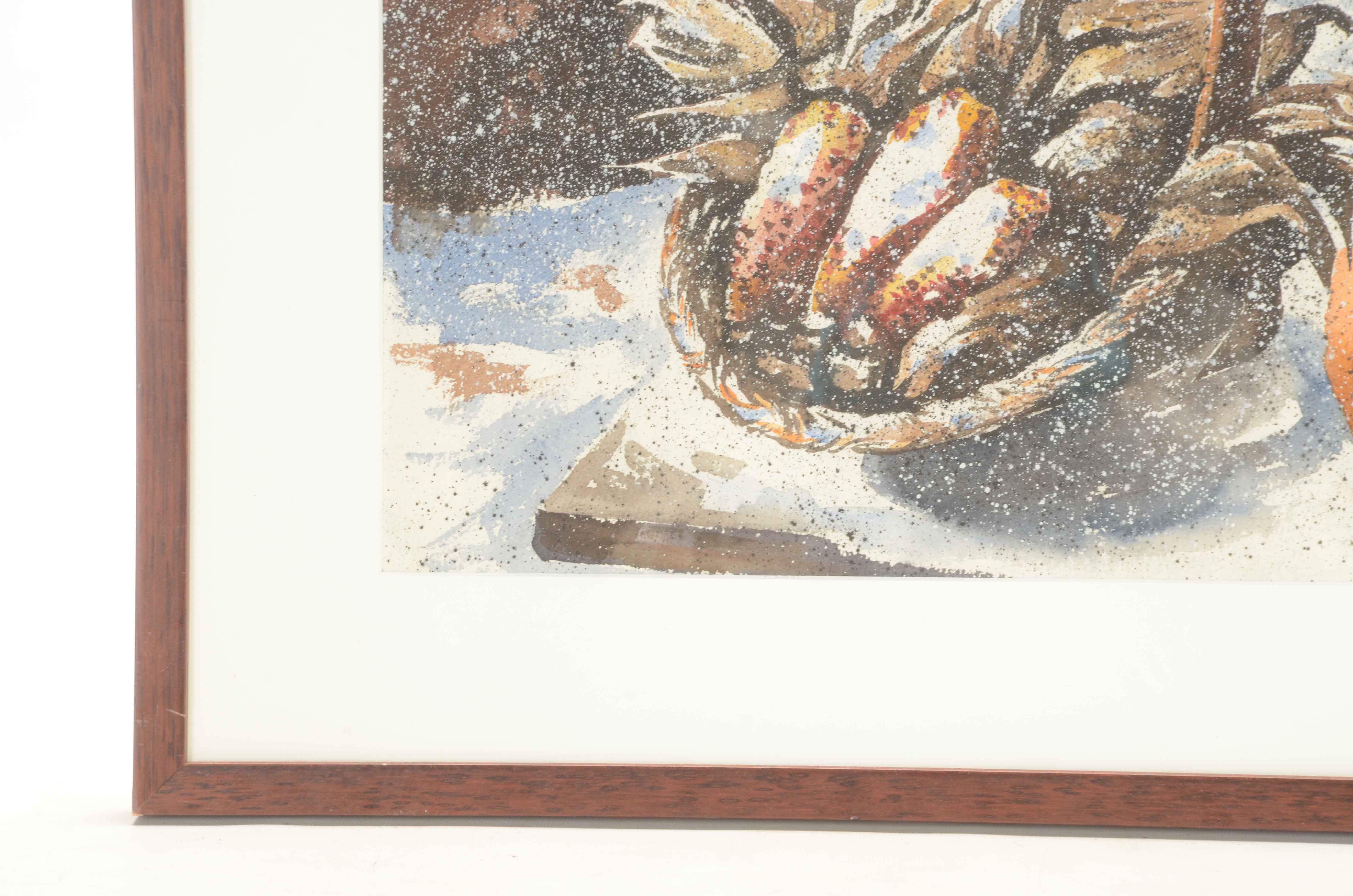 Paul Thompson Original Watercolor Painting "Cornstalk"