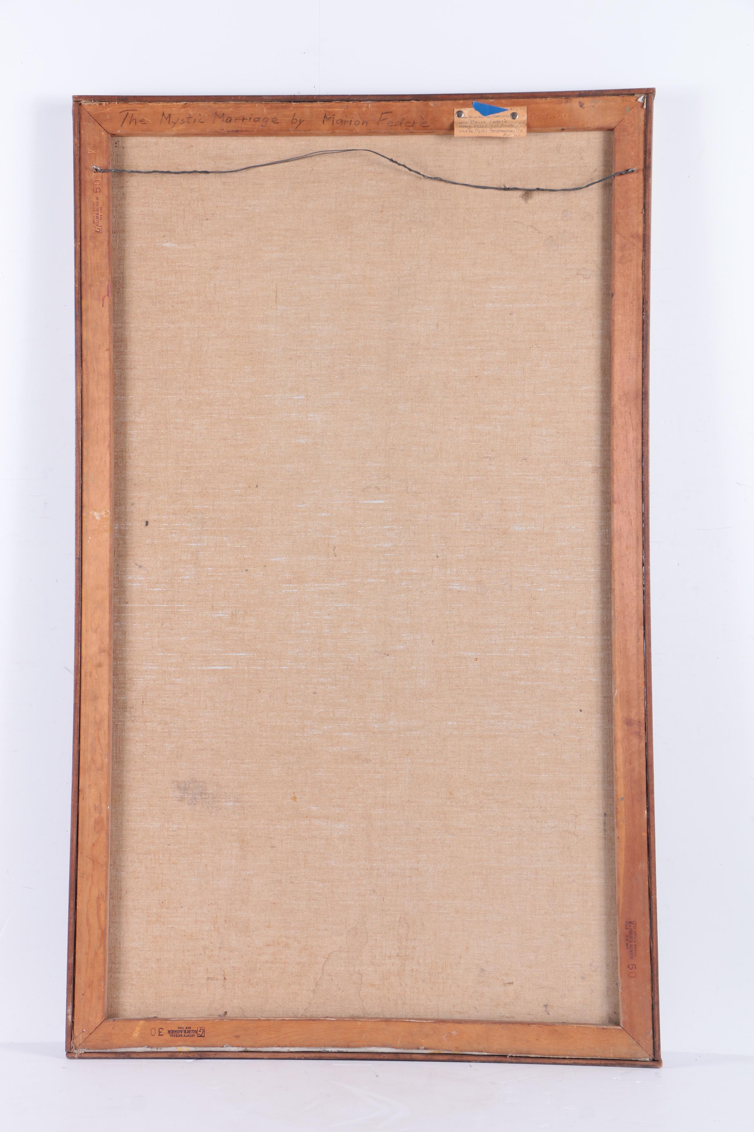 Marion Federè Mixed Media Painting "The Mystic Marriage"