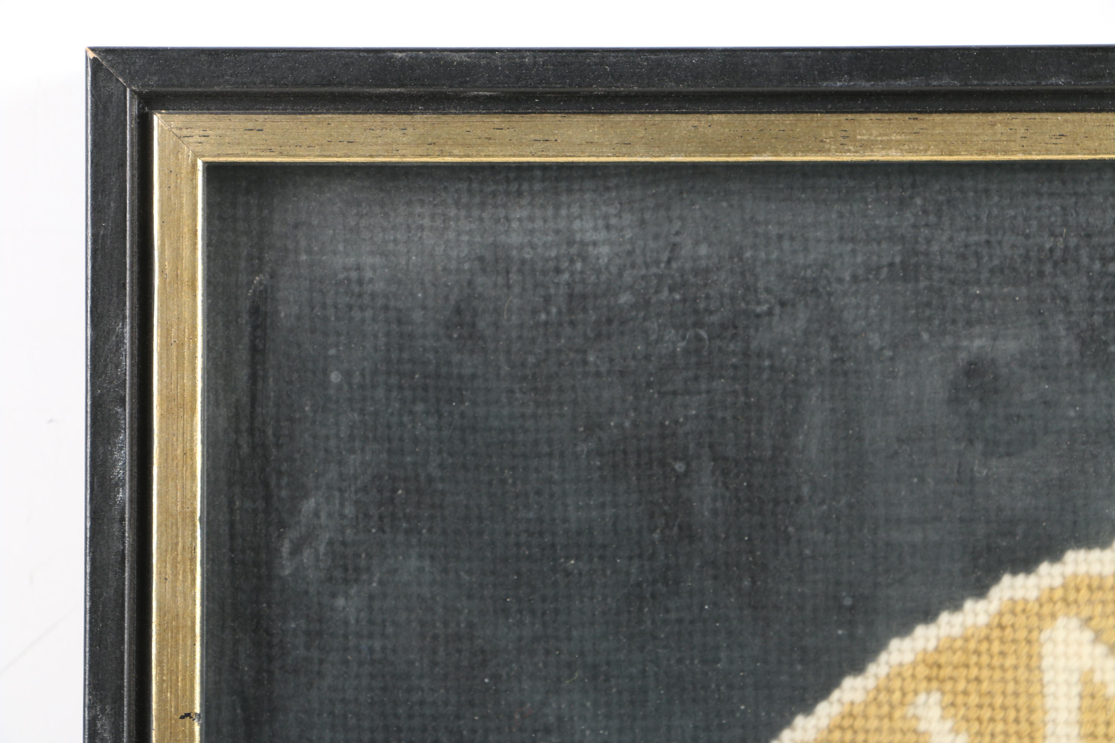 Needlepoint on Canvas of "Jaguar" Logo