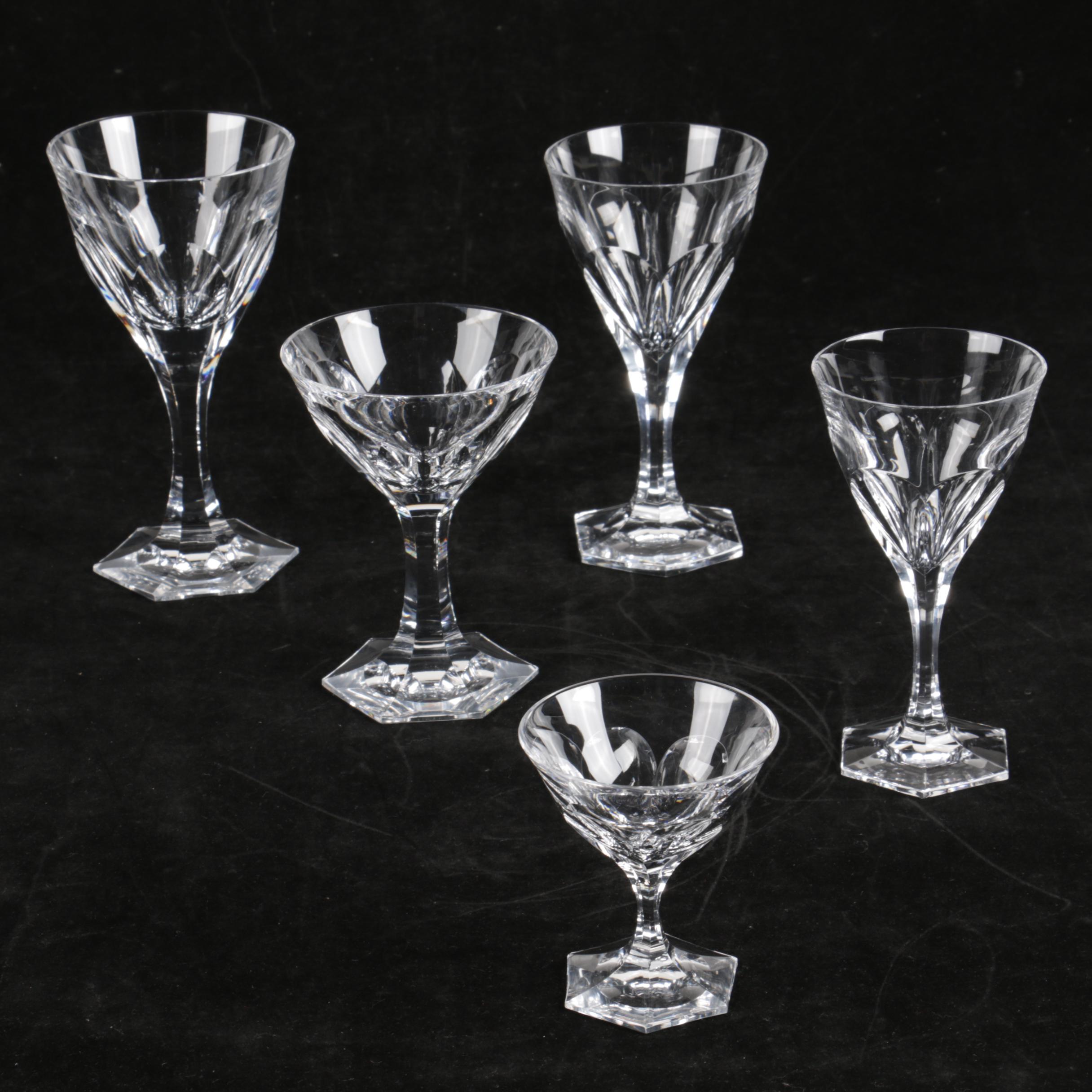 Hand Cut Crystal Stemware